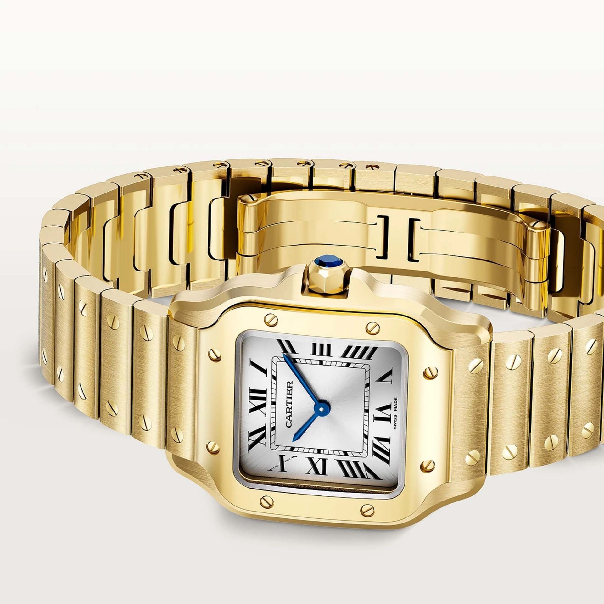 CARTIER Santos De Cartier Modello Piccolo, Oro 27 X 34,5 MM WGSA0107