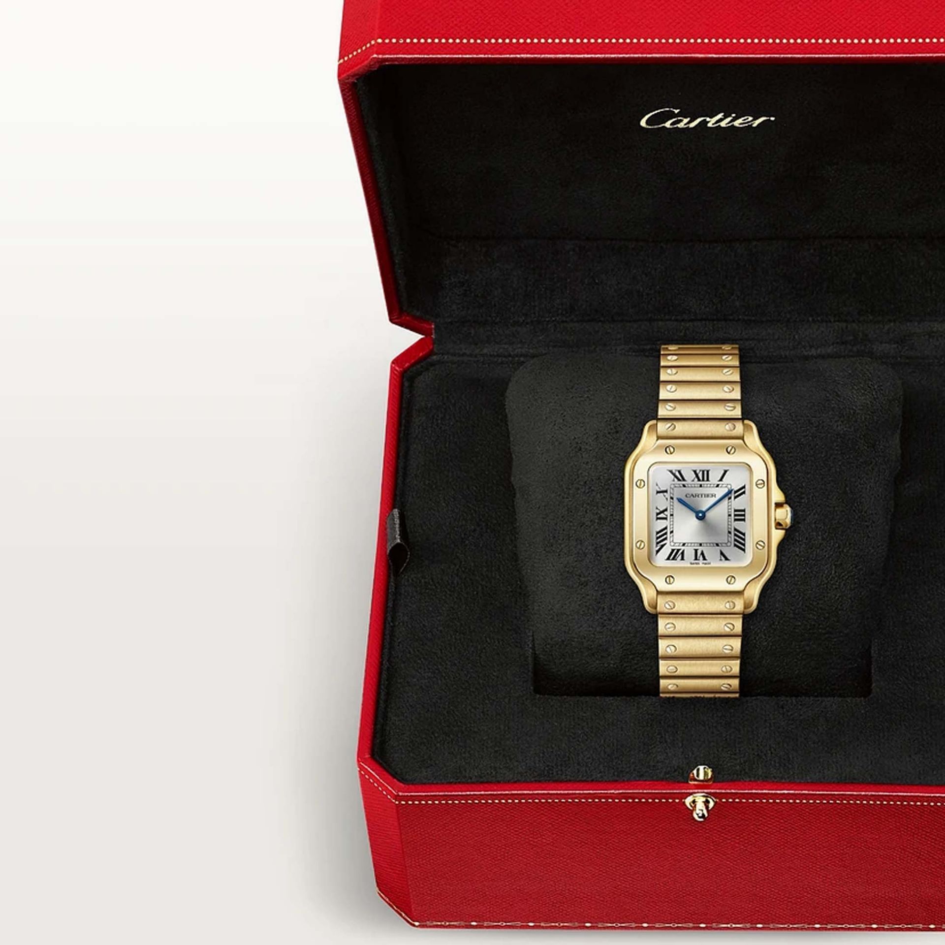 CARTIER Santos De Cartier Modello Piccolo, Oro 27 X 34,5 MM WGSA0107