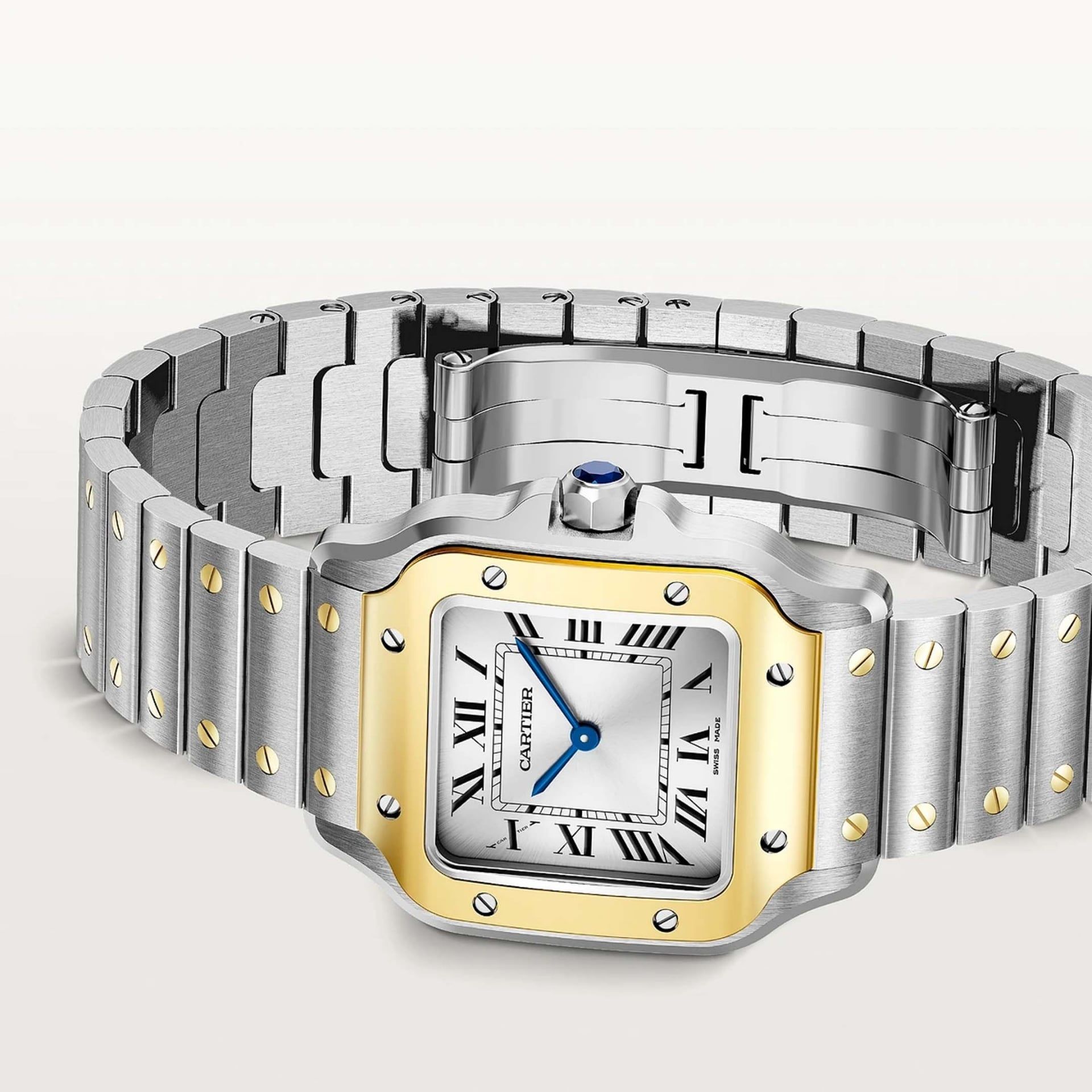 CARTIER Santos De Cartier Modello Piccolo, Oro e Acciaio 27 X 34,5 MM W2SA0033