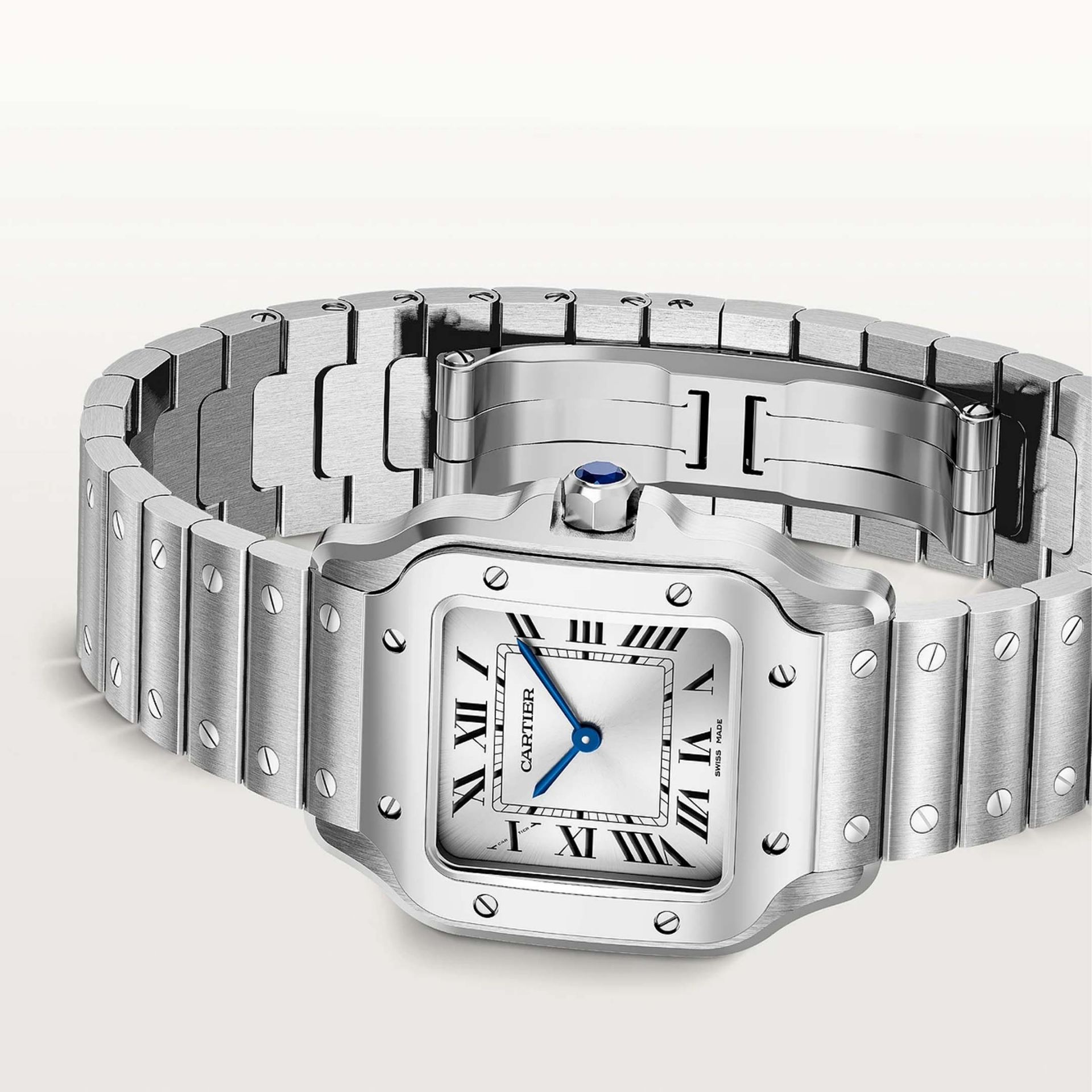 CARTIER Santos De Cartier Modello Piccolo, Acciaio 27 X 34,5 MM WSSA0082