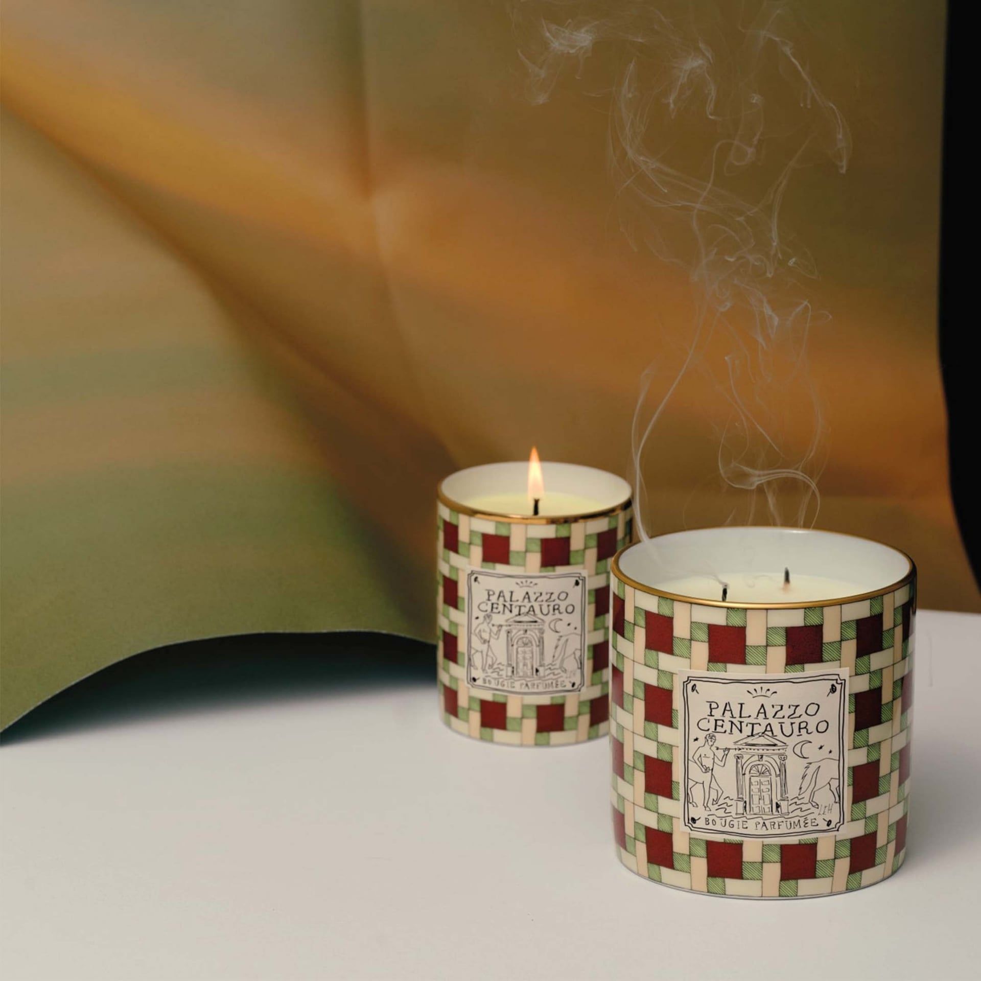 GINORI 1735 Candela Grande Profumi Luchino Palazzo Centauro H 11.5 CM - Ø 11.8 CM 020RG00 FCO032LX0700G00131700
