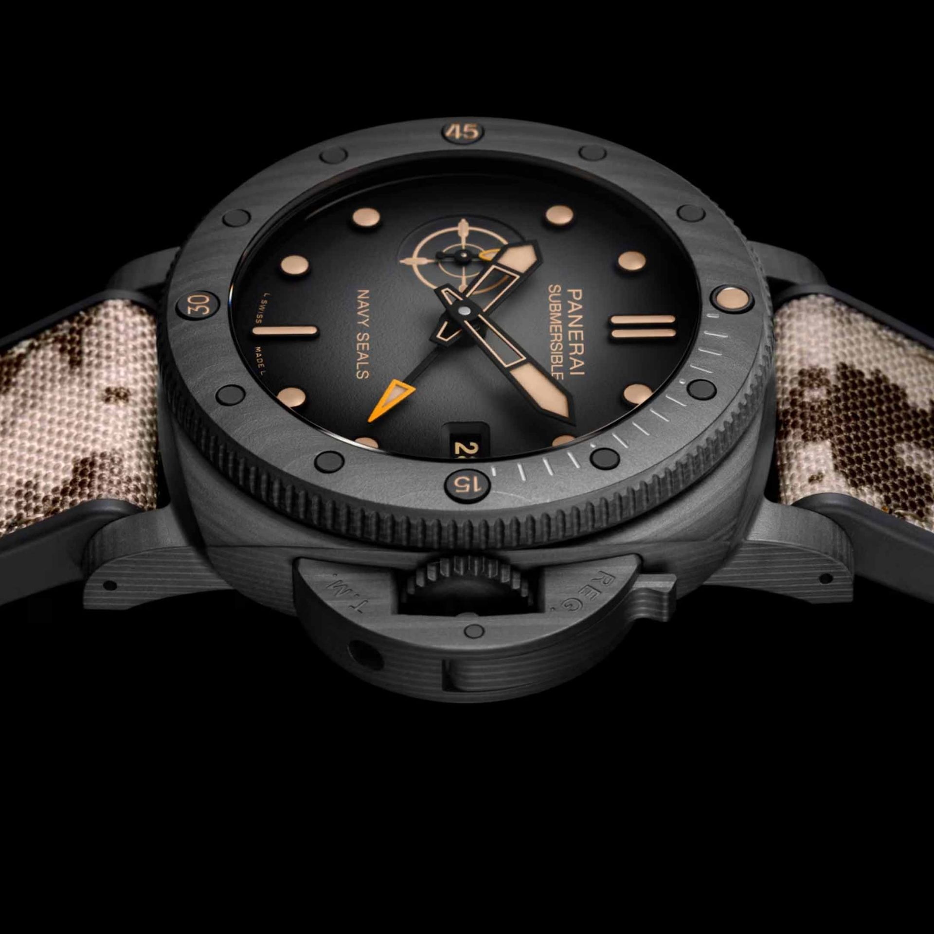 PANERAI Submersible QuarantaQuattro GMT Navy SEALs Carbotech™ 44 MM PAM01513