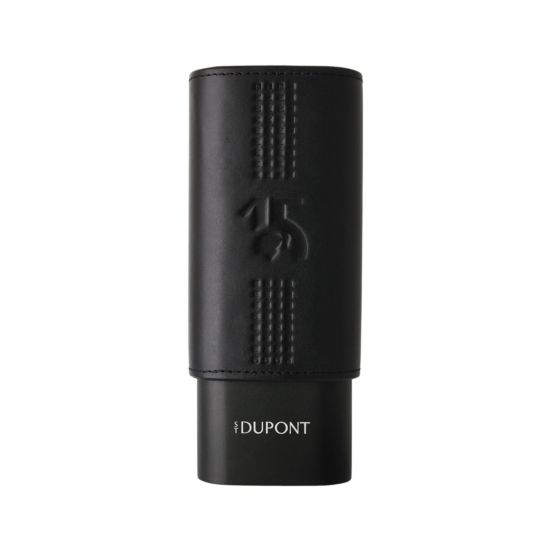 S. T. DUPONT Custodia 2 Sigari Behike in Pelle Nero  183203