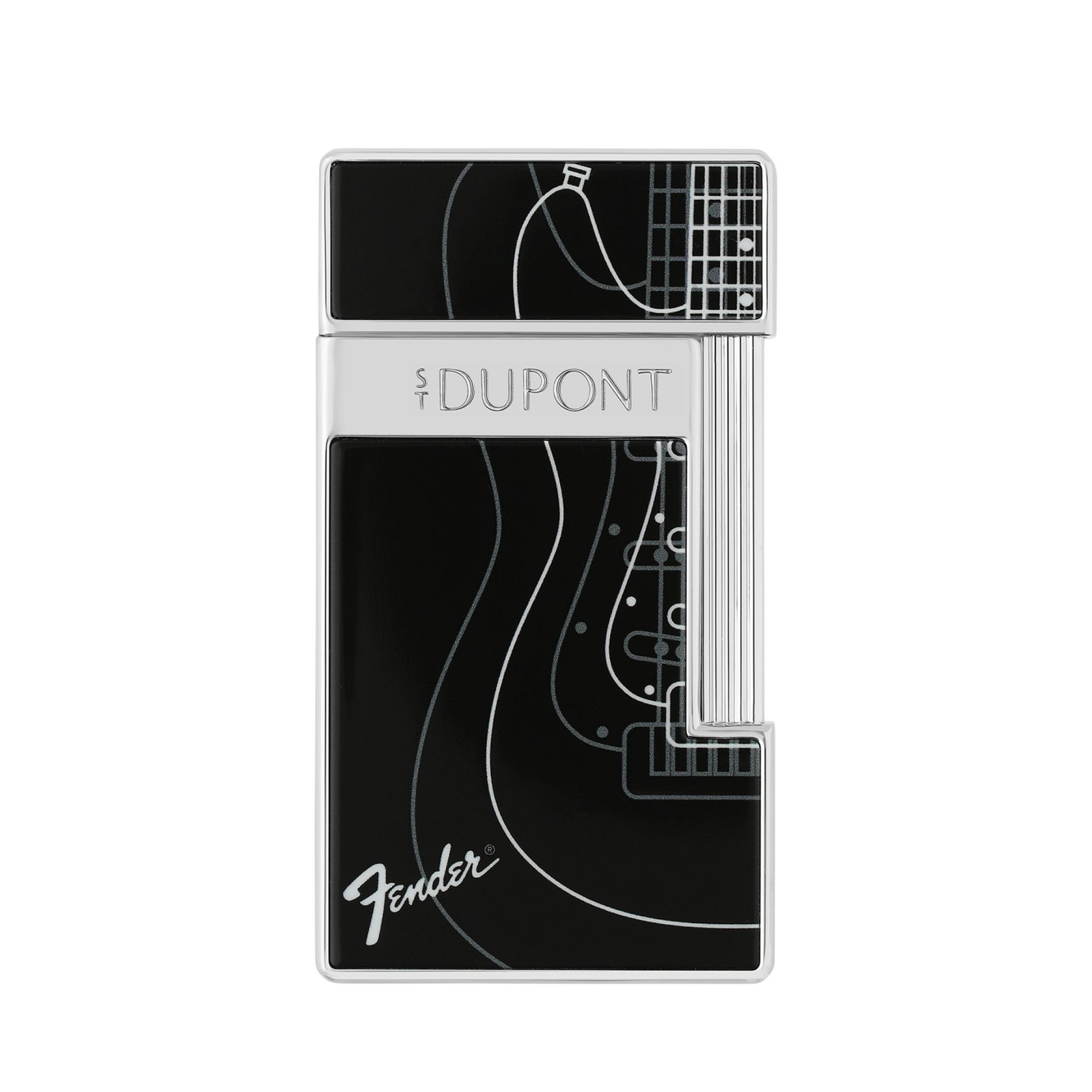 S. T. DUPONT Accendino Slimmy Fender Laccato Nero  028025