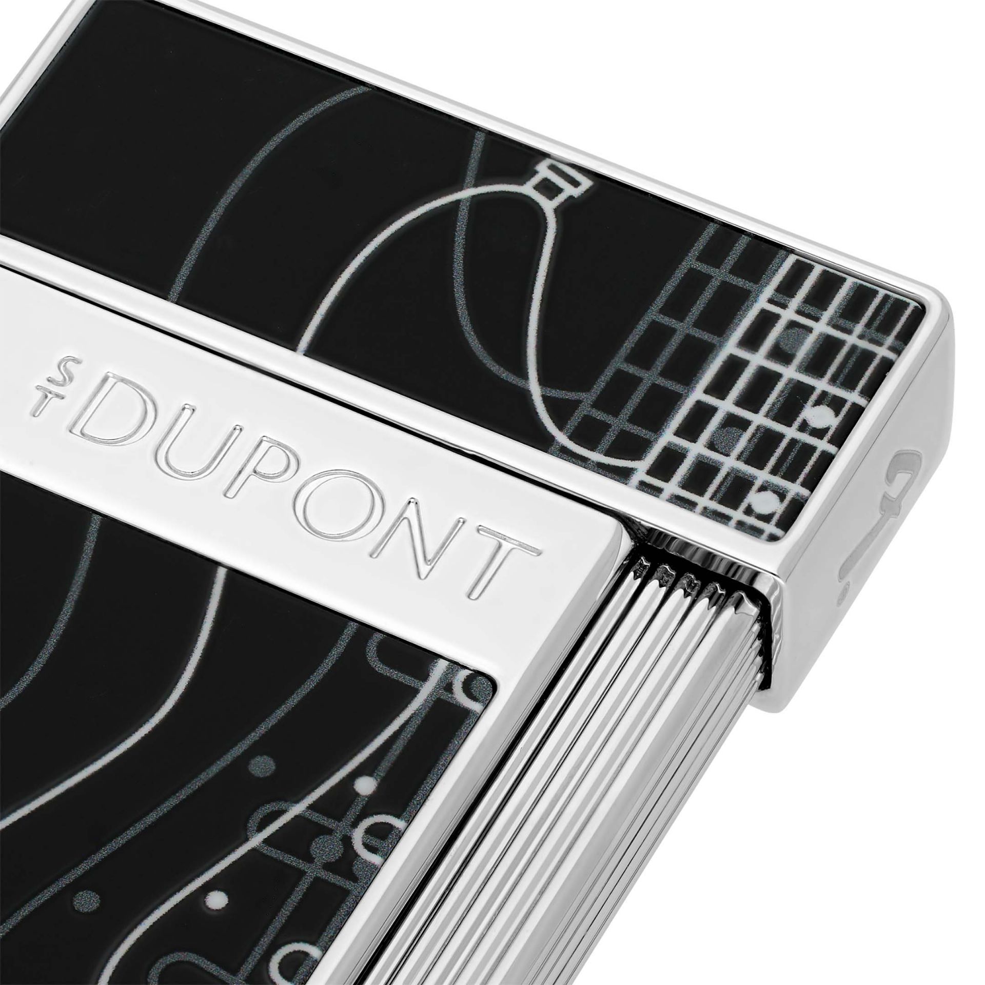 S. T. DUPONT Accendino Slimmy Fender Laccato Nero  028025