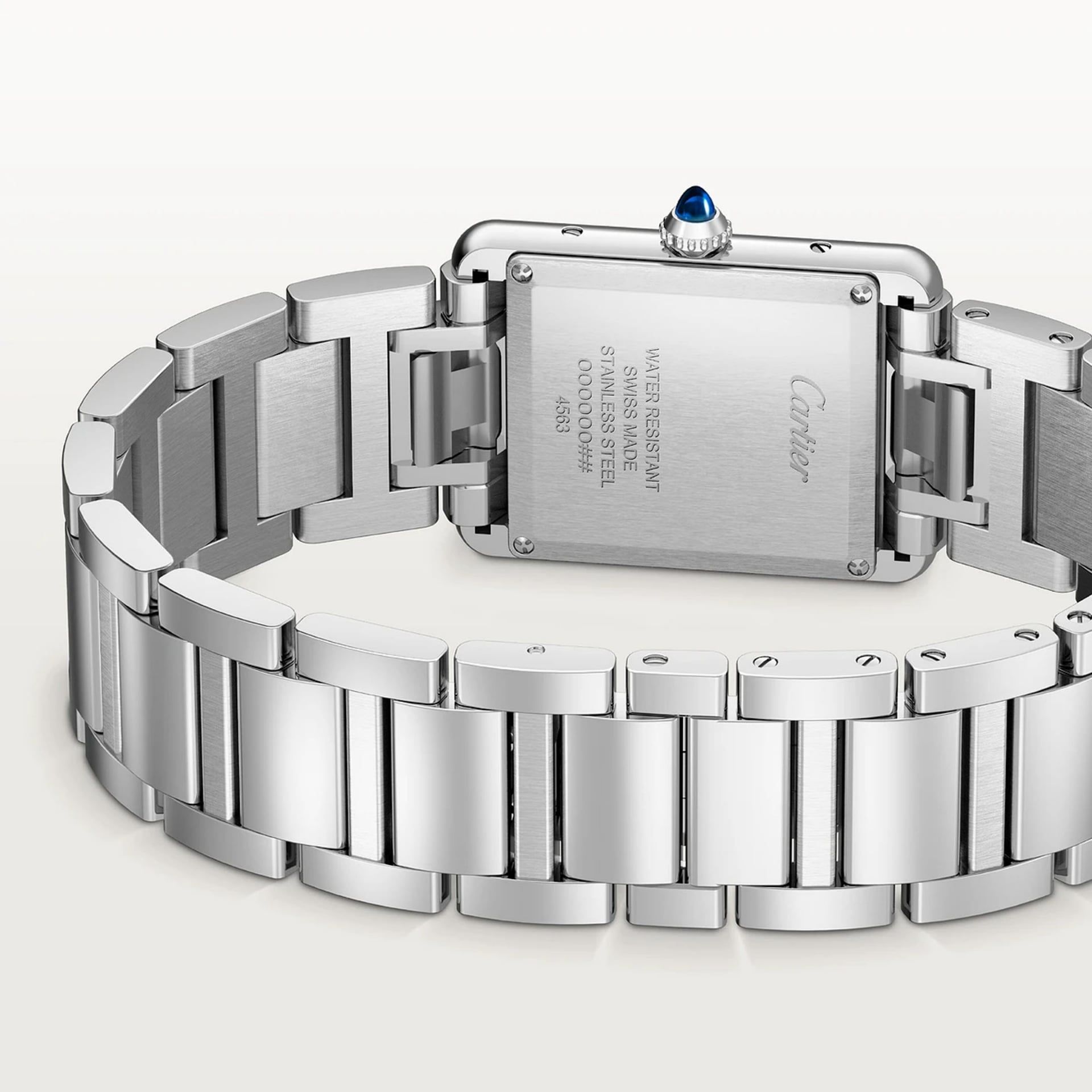 CARTIER Tank Must De Cartier Modello Grande, Acciaio, Solarbeat™ 33,7 x 25,5 MM WSTA0122