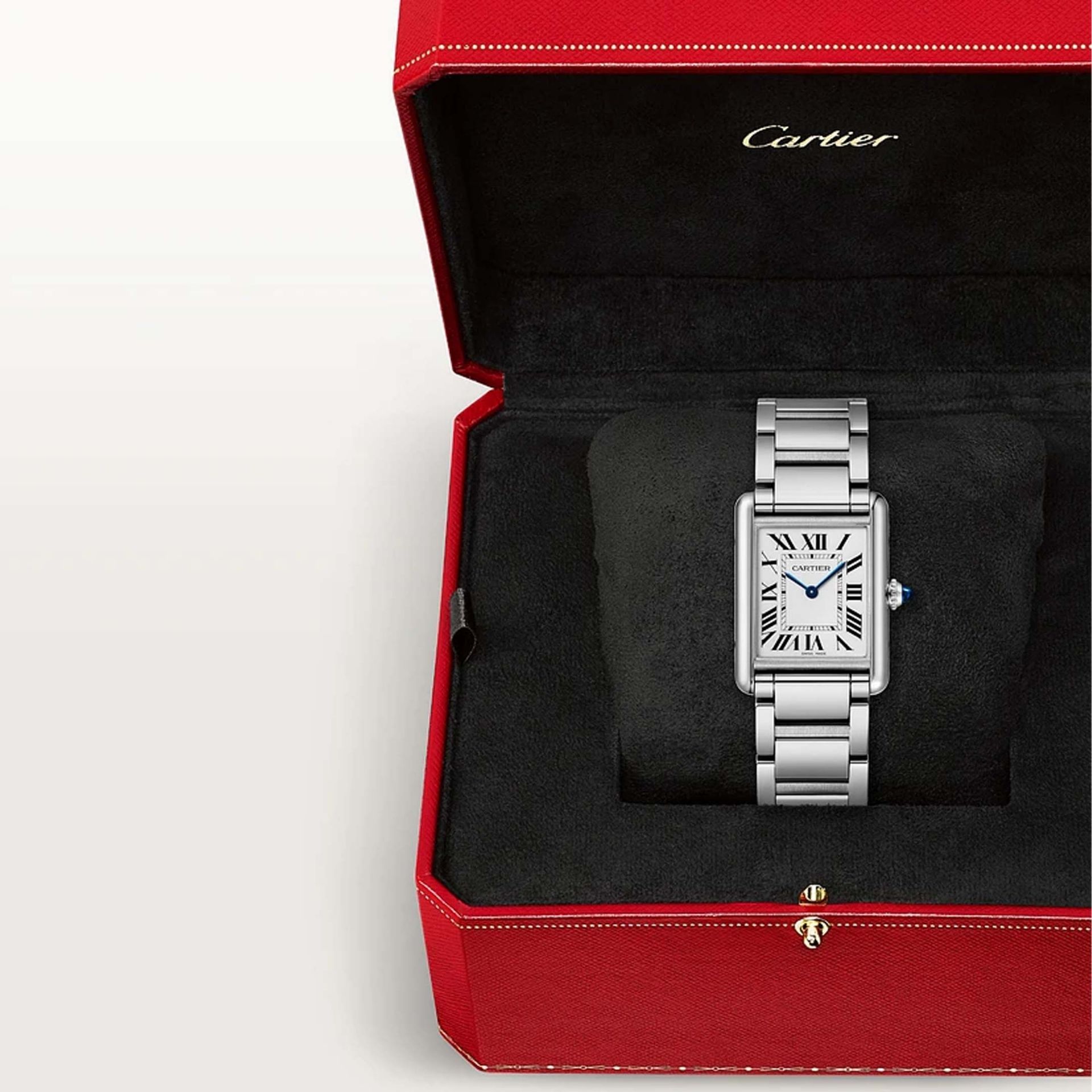 CARTIER Tank Must De Cartier Modello Grande, Acciaio, Solarbeat™ 33,7 x 25,5 MM WSTA0122