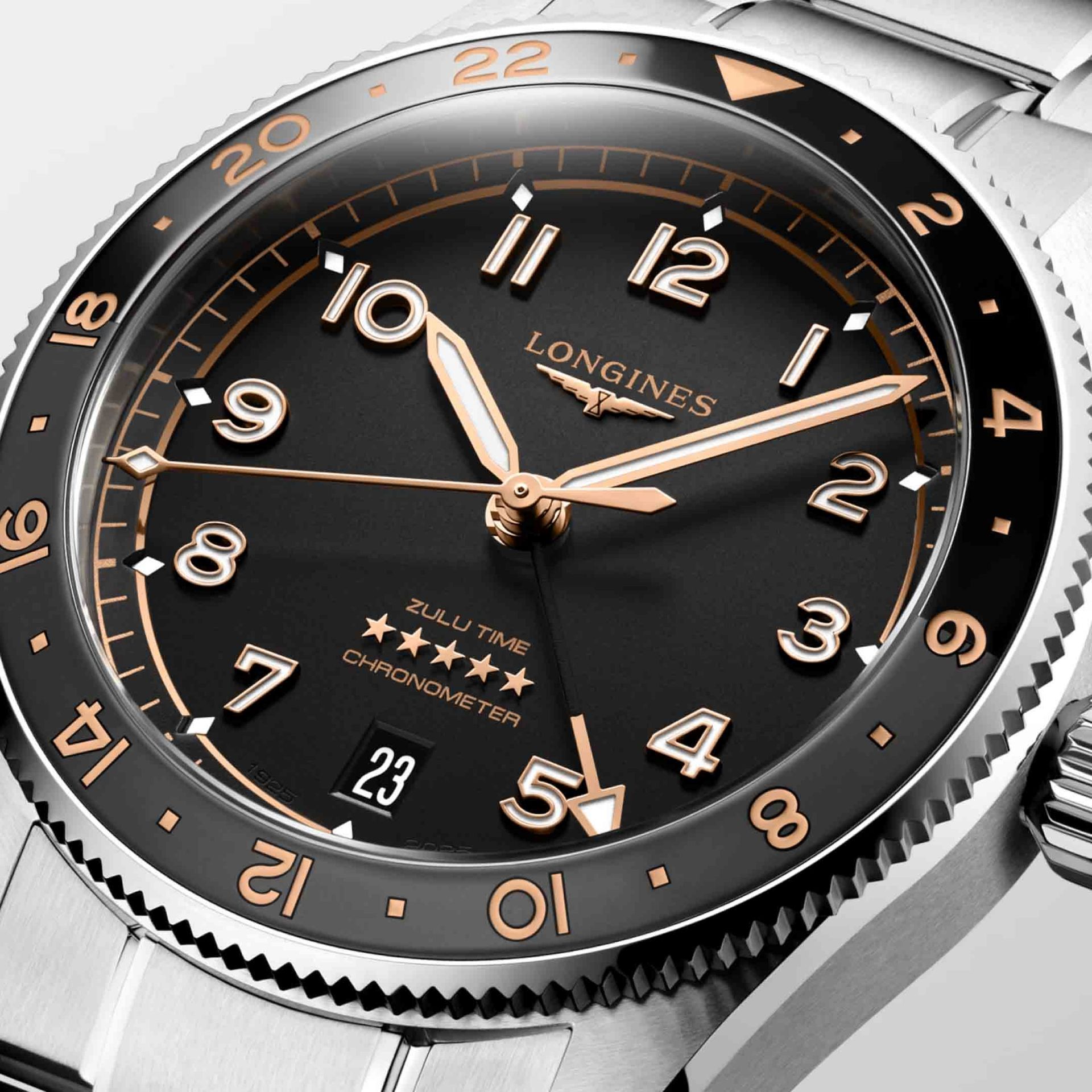LONGINES Spirit Zulu Time 39 MM L3.802.4.50.6