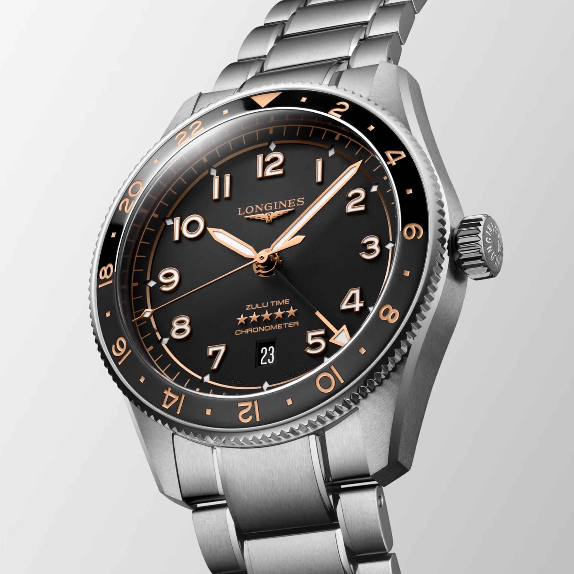 LONGINES Spirit Zulu Time 42 MM L3.812.4.50.6