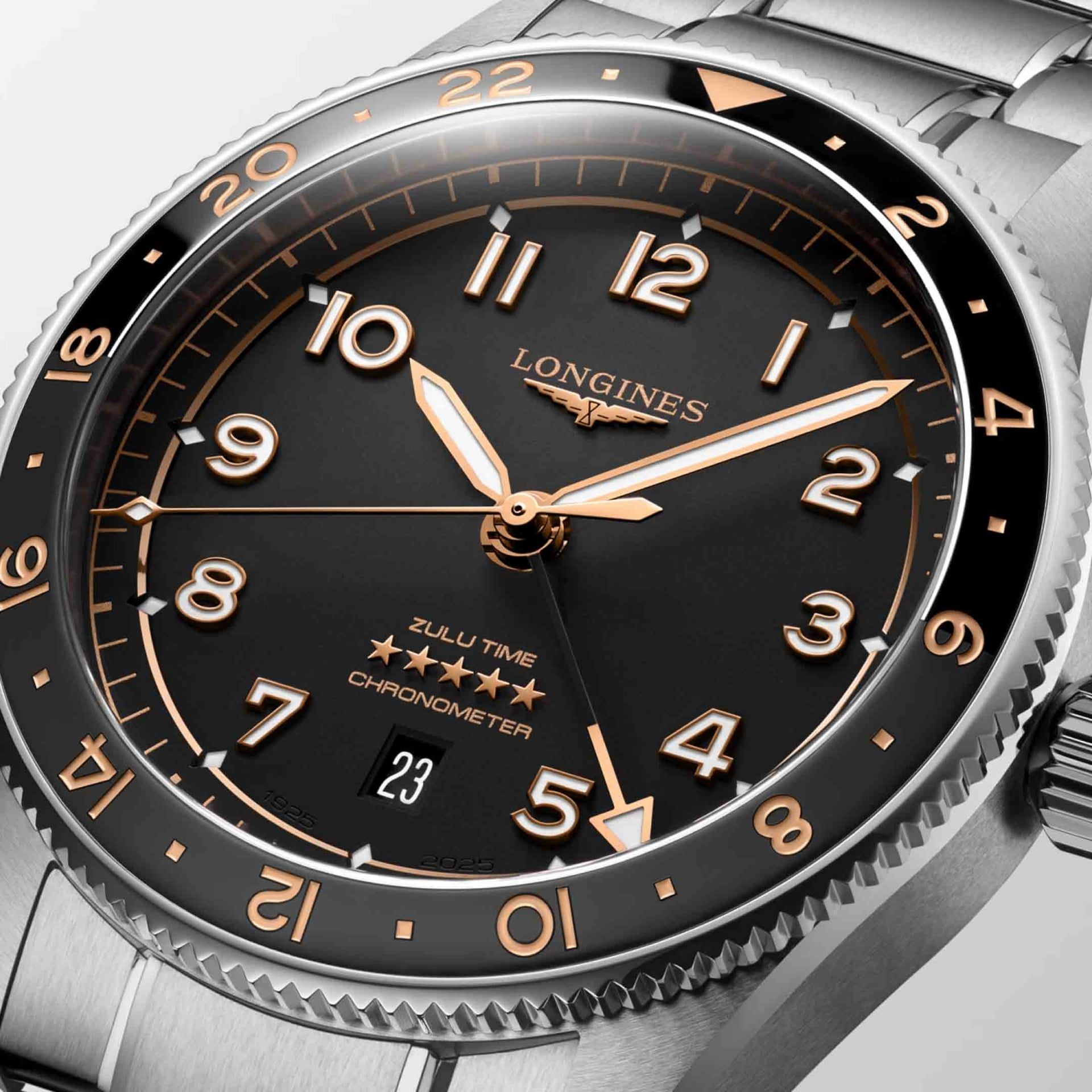 LONGINES Spirit Zulu Time 42 MM L3.812.4.50.6