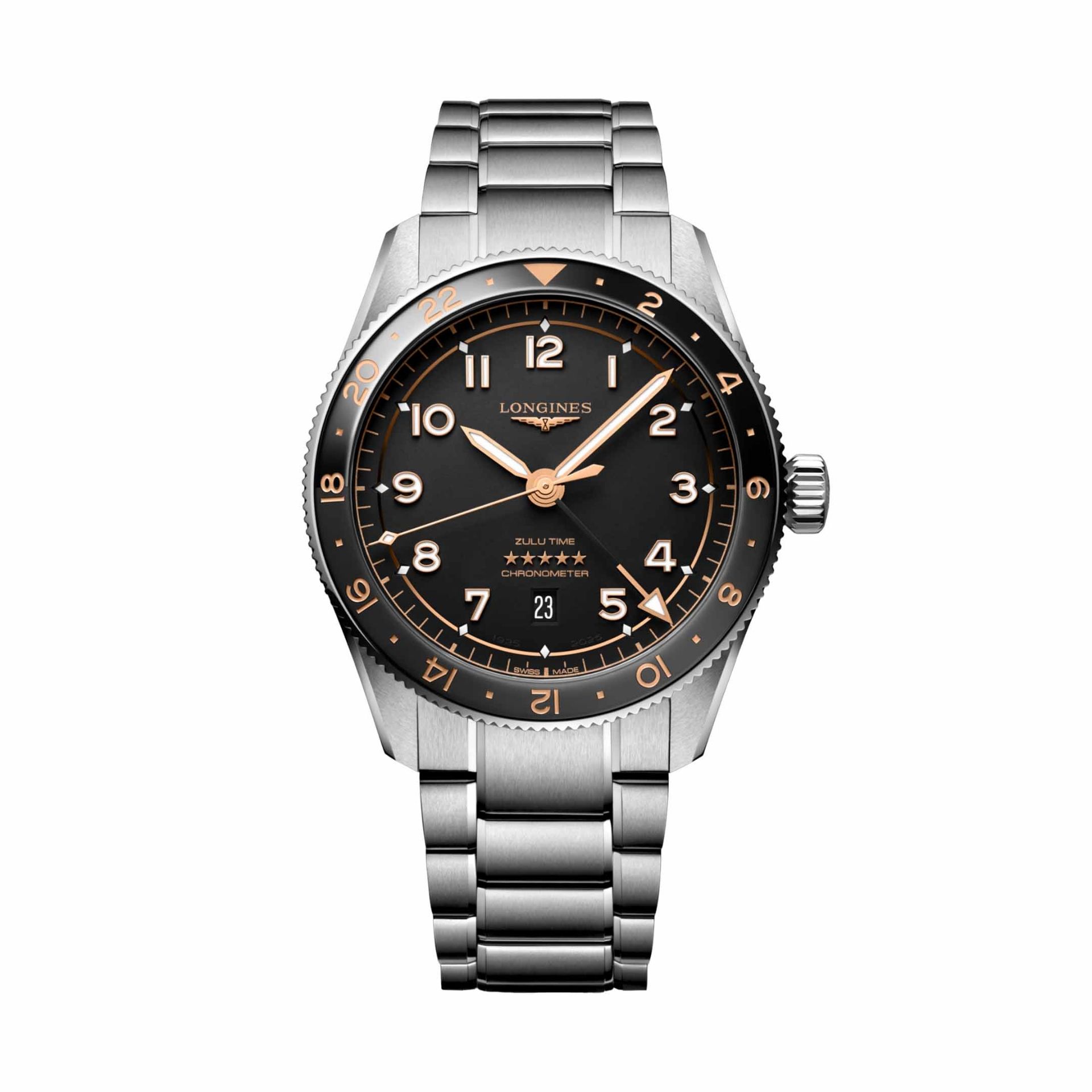 LONGINES Spirit Zulu Time 39 MM L3.802.4.50.6