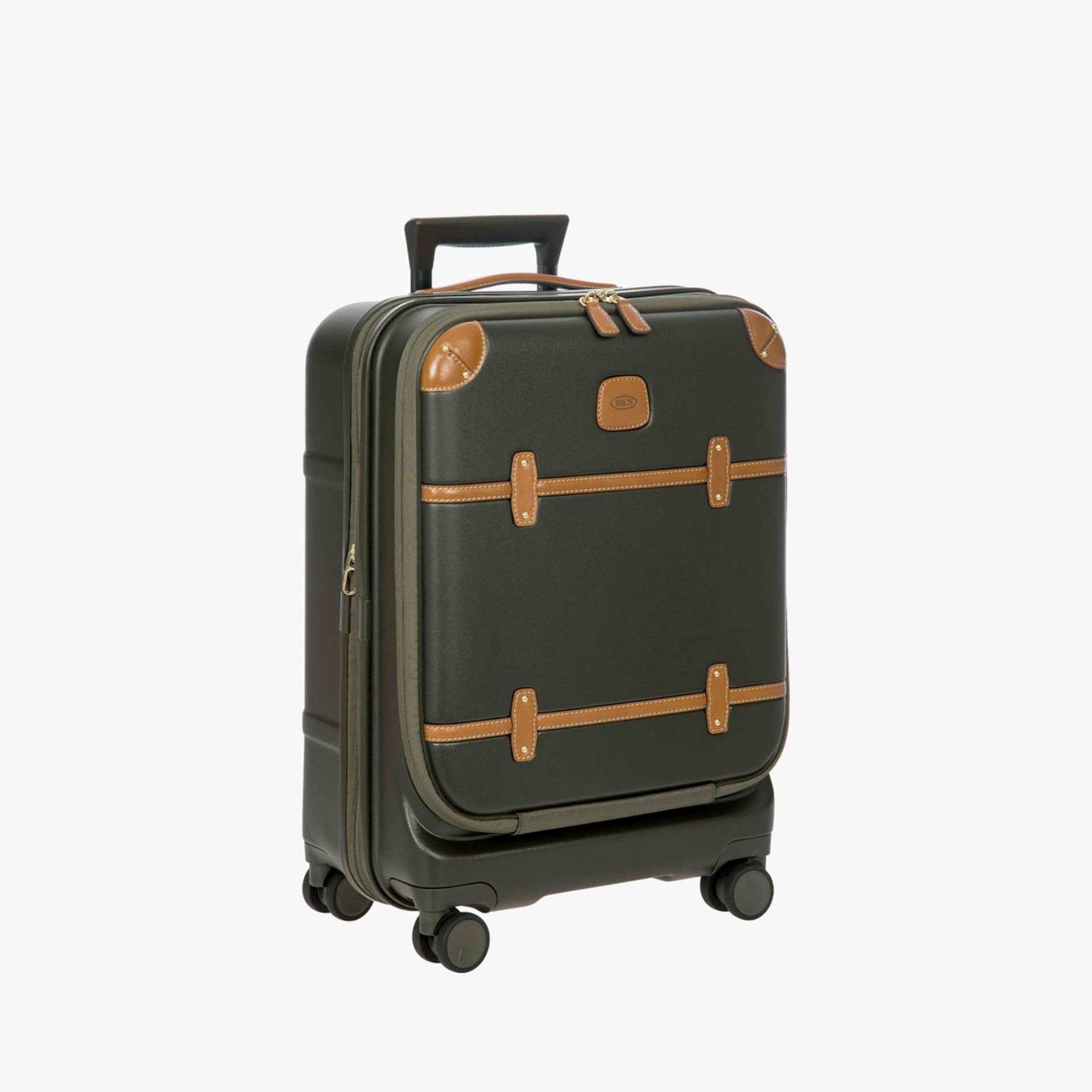 BRIC'S Trolley Cabina Business Bellagio con Porta PC e USB Olive  BBG38312.078