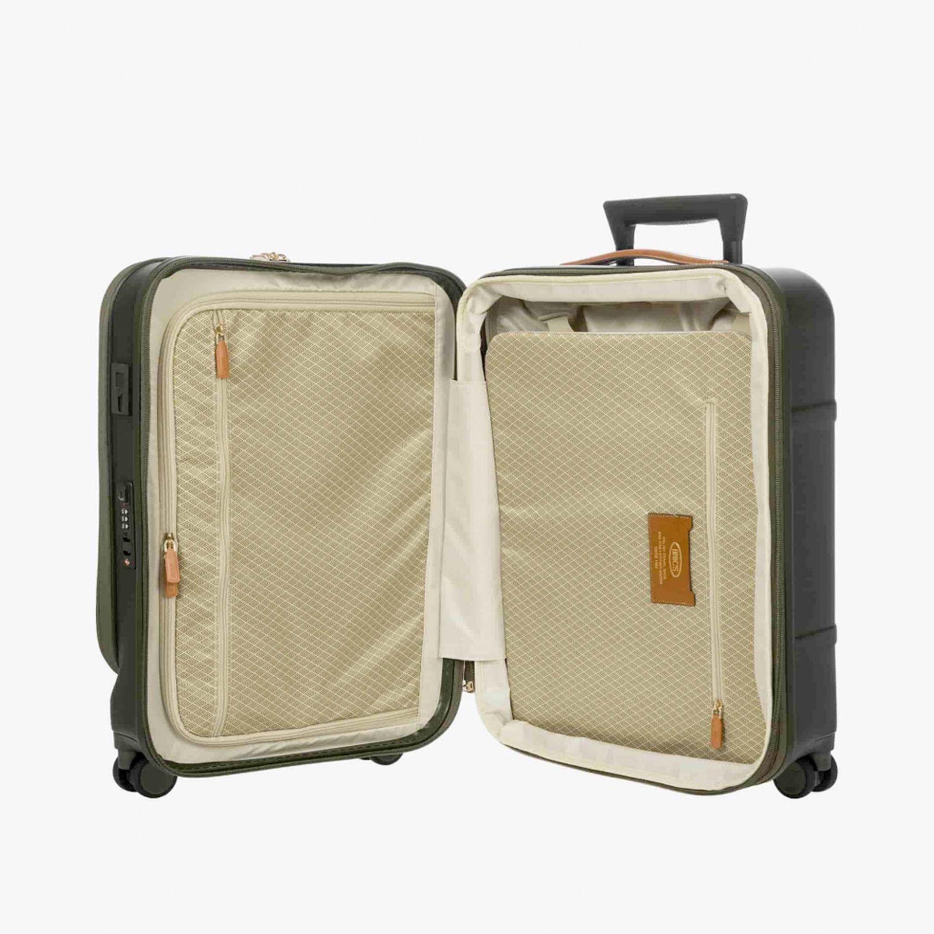 BRIC'S Trolley Cabina Business Bellagio con Porta PC e USB Olive  BBG38312.078