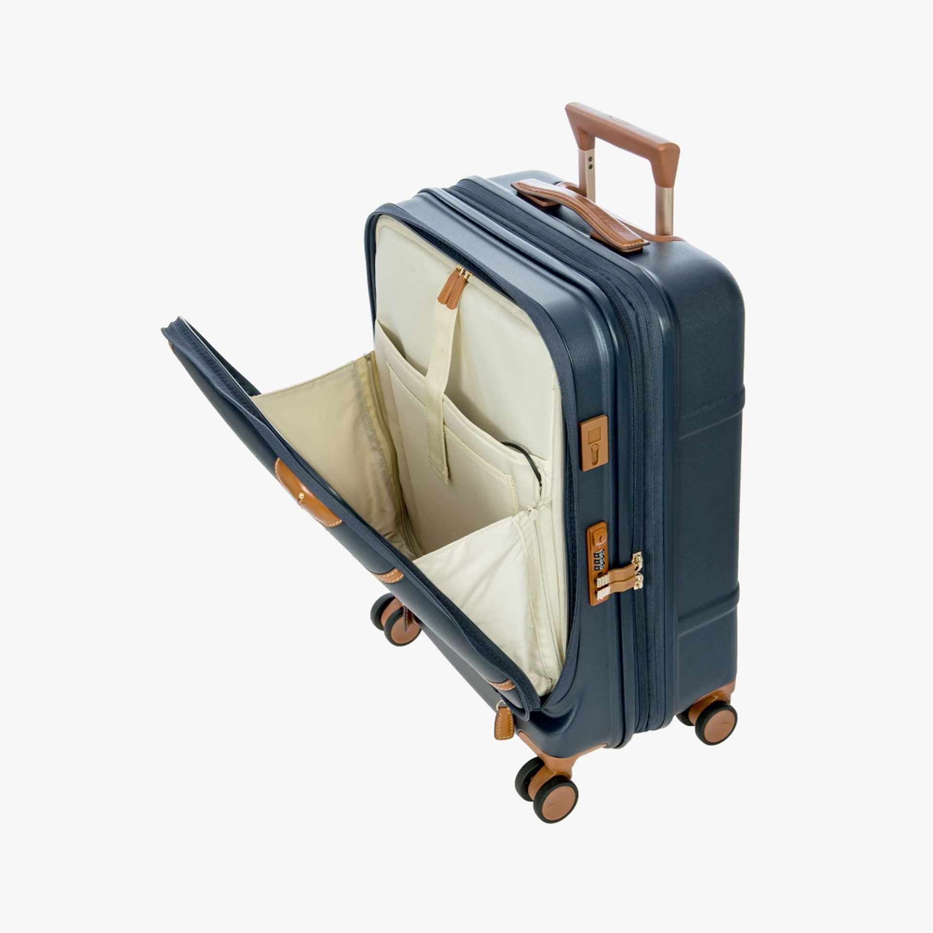 BRIC'S Trolley Cabina Business Bellagio con Porta PC e USB Blue  BBG38312.698