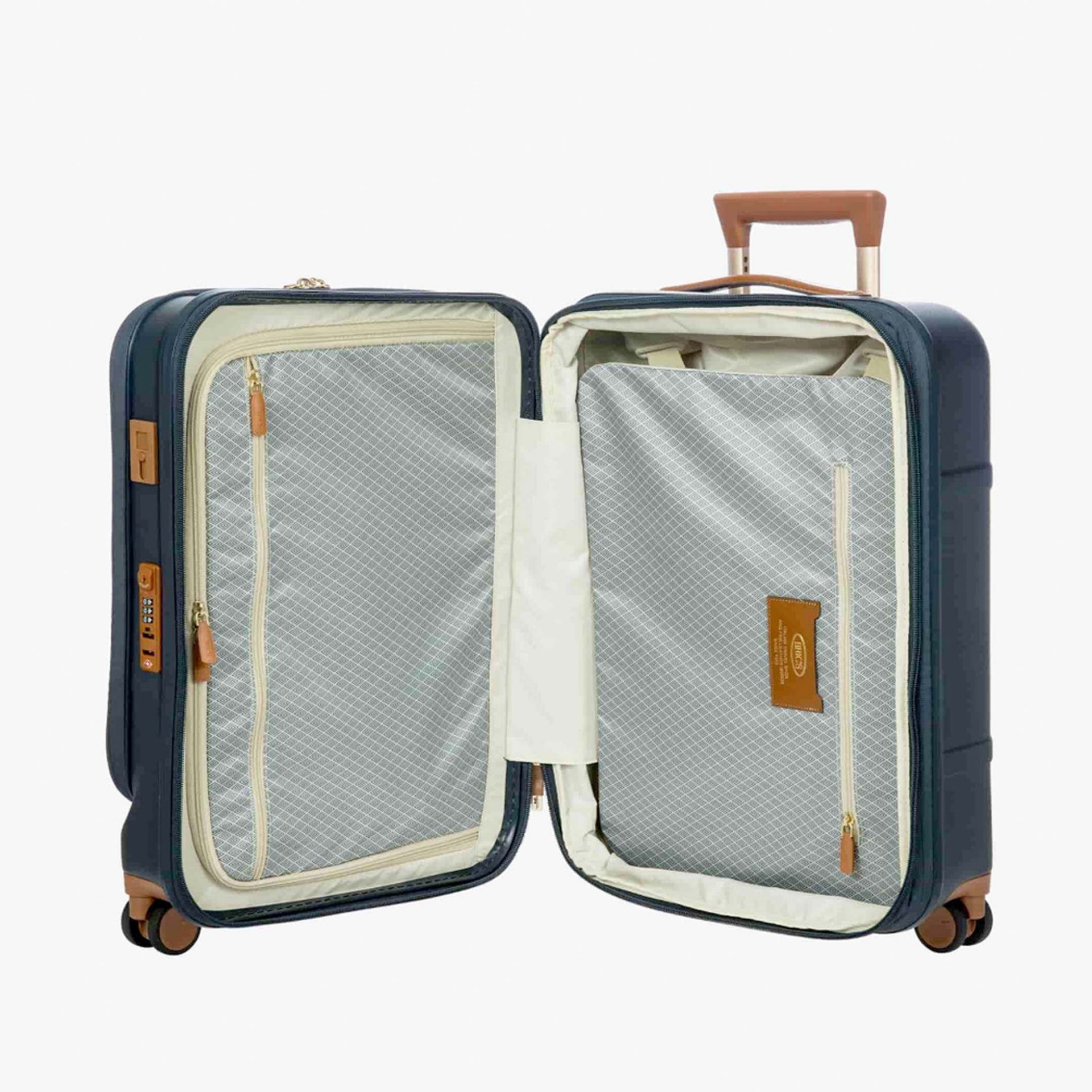 BRIC'S Trolley Cabina Business Bellagio con Porta PC e USB Blue  BBG38312.698