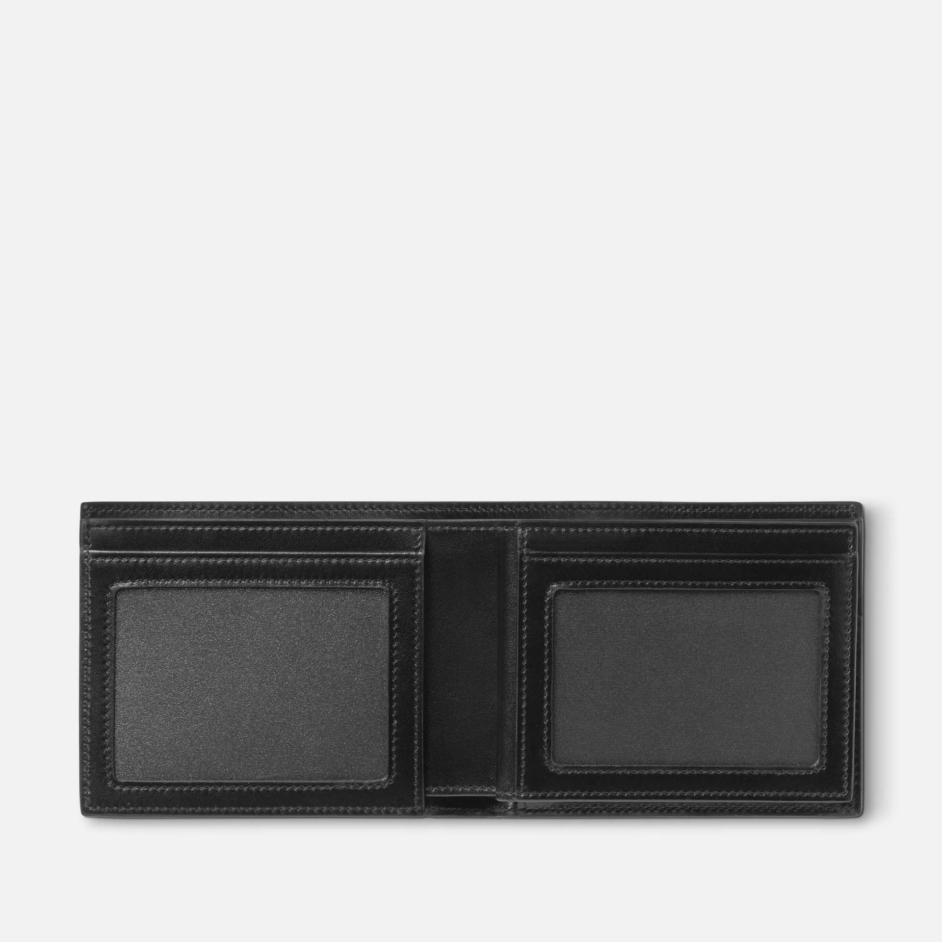 MONTBLANC Portafoglio Meisterstück 6 Scomparti con 2 Tasche Trasparenti Nero  198314