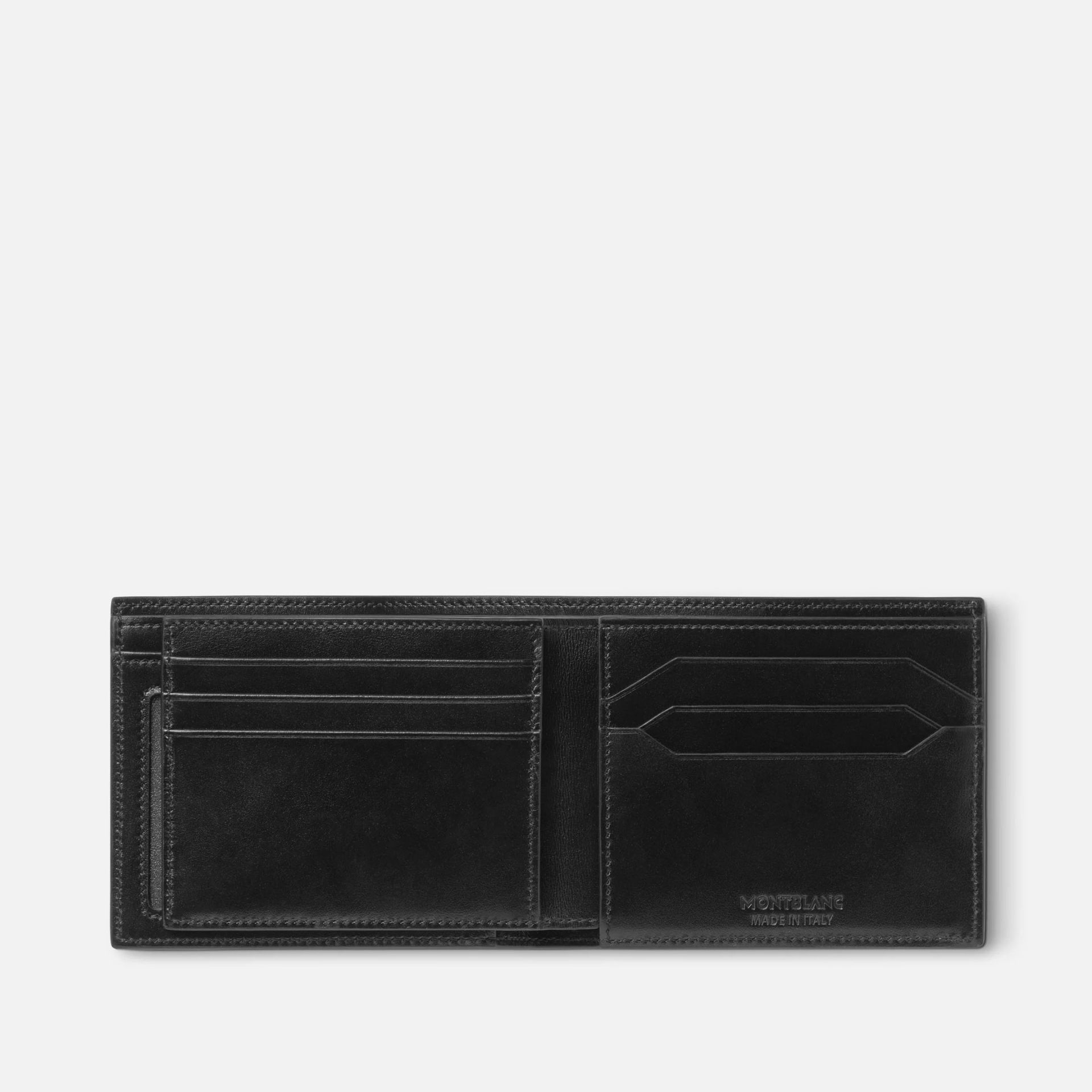 MONTBLANC Portafoglio Meisterstück 6 Scomparti con 2 Tasche Trasparenti Nero  198314