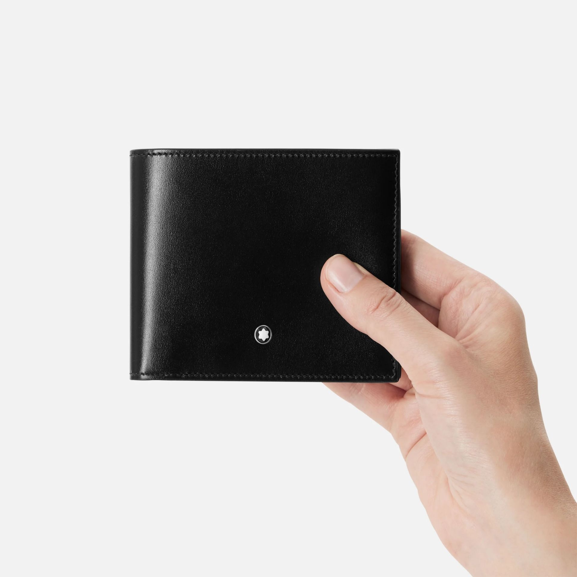 MONTBLANC Portafoglio Meisterstück 6 Scomparti con 2 Tasche Trasparenti Nero  198314