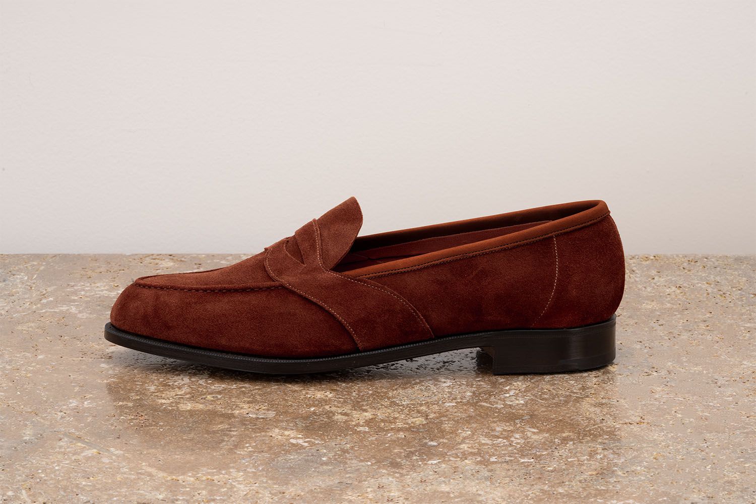 EDWARD GREEN Montpellier Unlined - Mocassino Classico - Clove  MONTPELLIER UNLINED