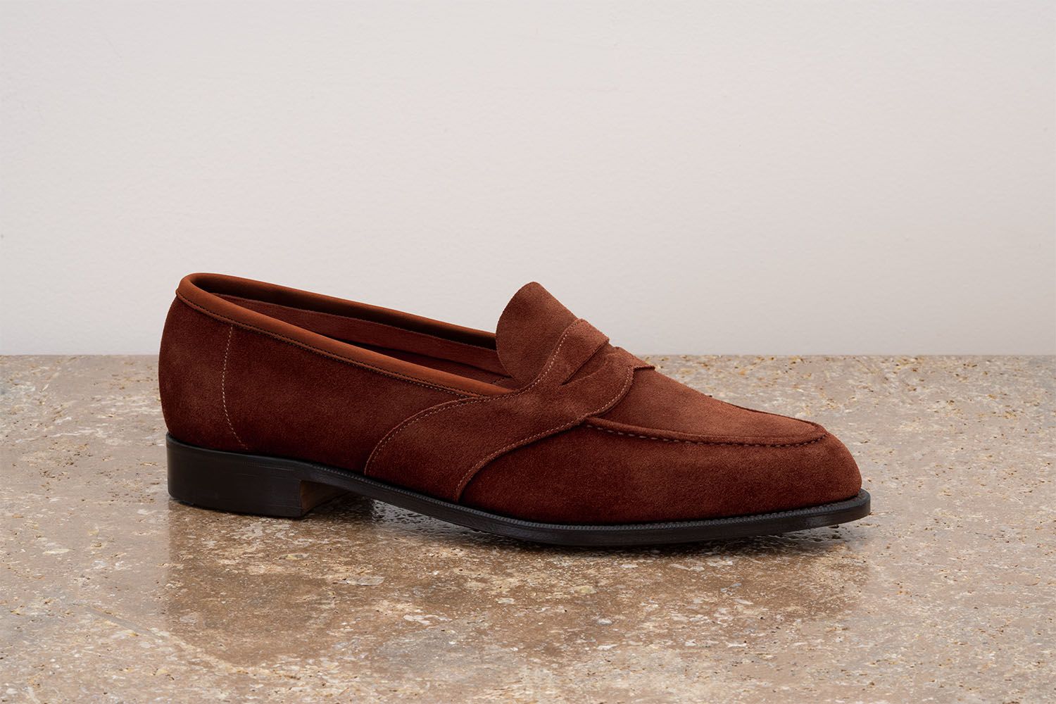EDWARD GREEN Montpellier Unlined - Mocassino Classico - Clove  MONTPELLIER UNLINED