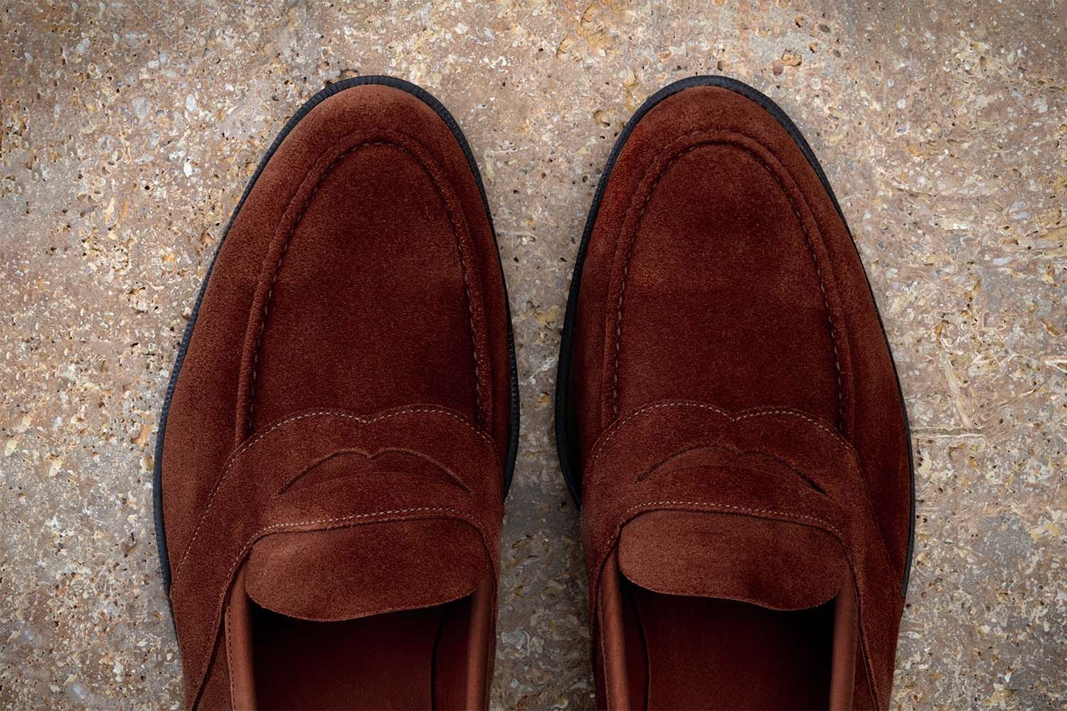 EDWARD GREEN Montpellier Unlined - Mocassino Classico - Clove  MONTPELLIER UNLINED