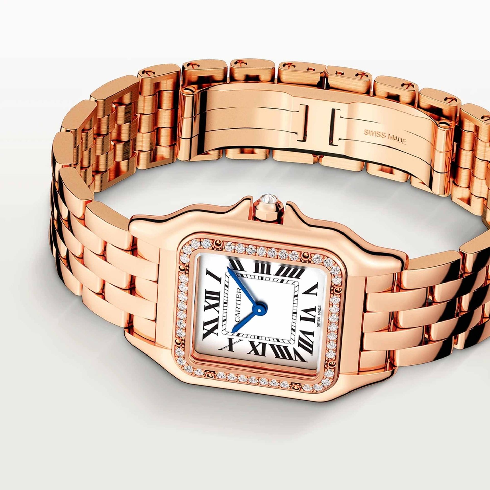 CARTIER Panthère De Cartier Modello Medio, Oro Rosa, Diamanti 27X37 MM WJPN0088