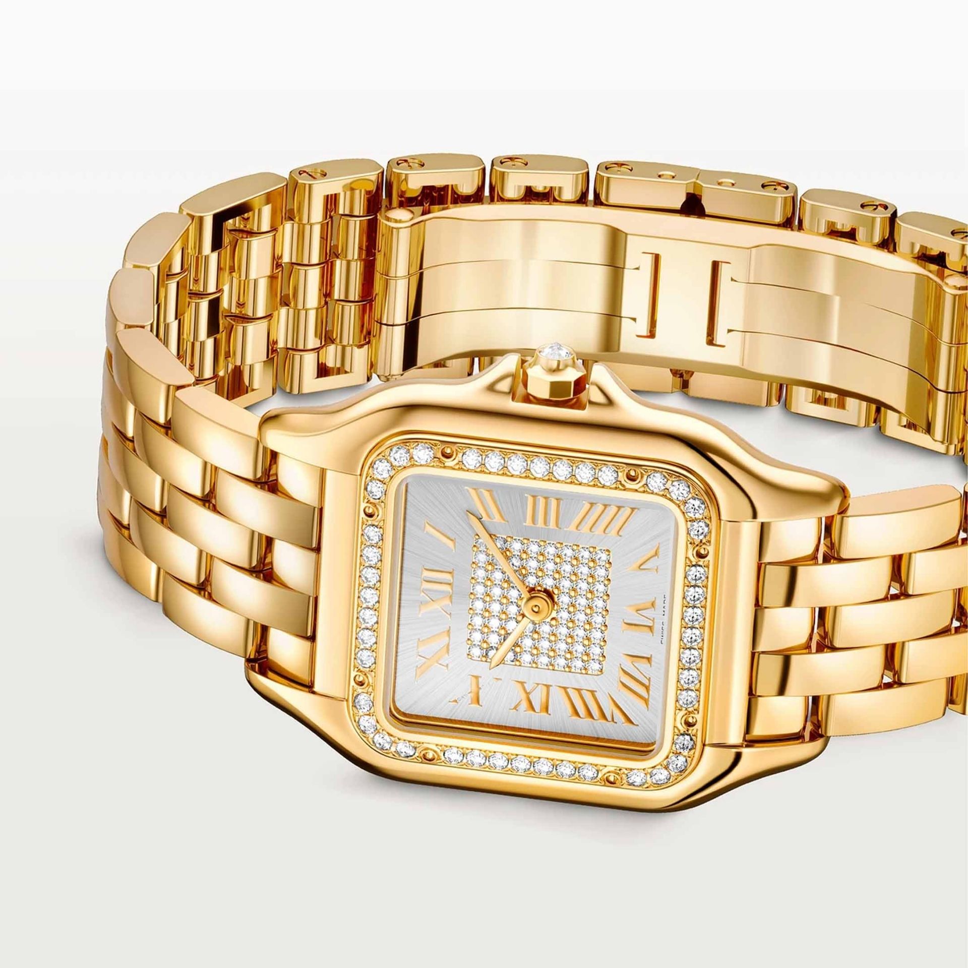 CARTIER Panthère De Cartier Modello Medio, Oro Giallo, Diamanti 36,5 x 26,7 MM WJPN0093