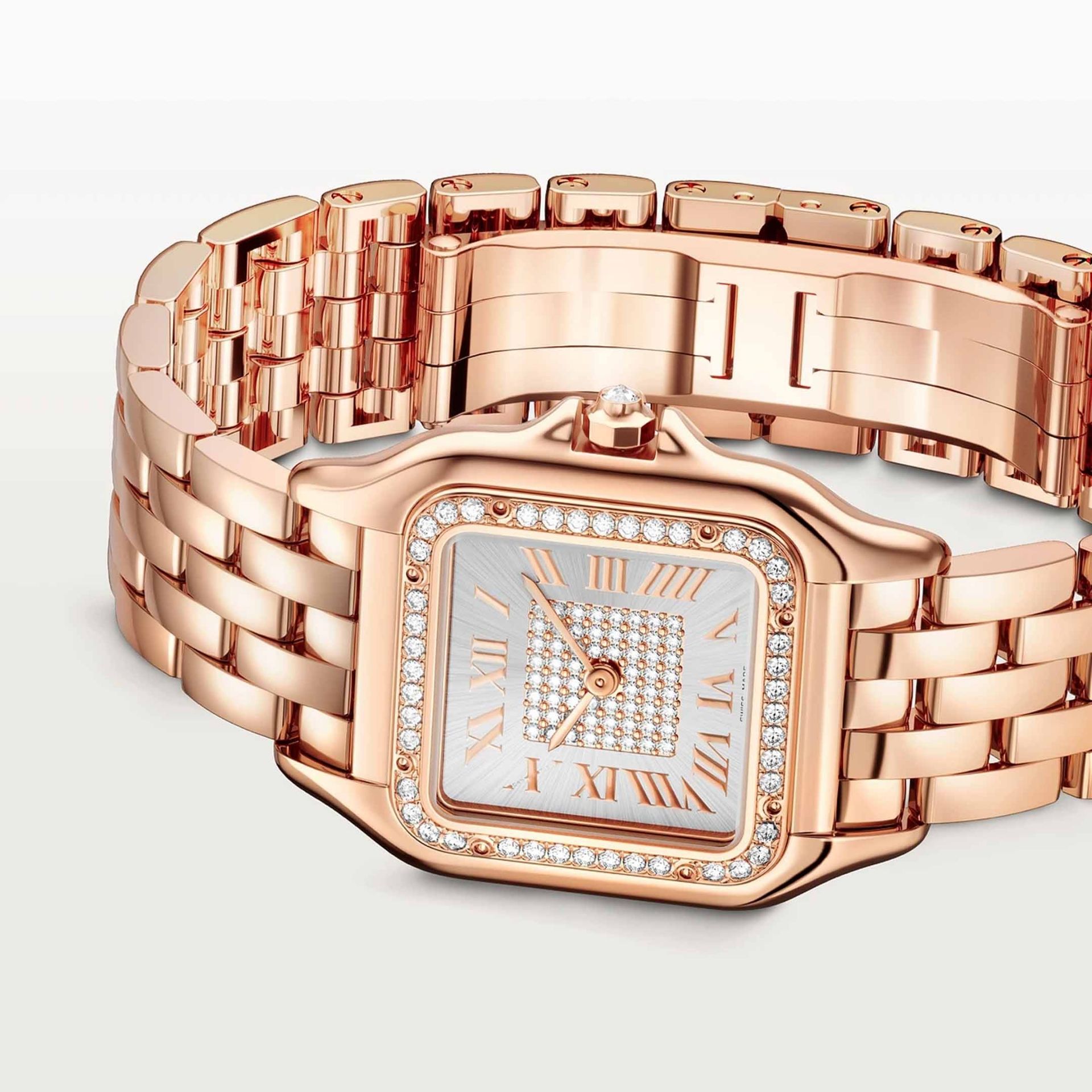 CARTIER Panthère De Cartier Modello Medio, Oro Rosa, Diamanti 36,5 x 26,7 MM WJPN0092