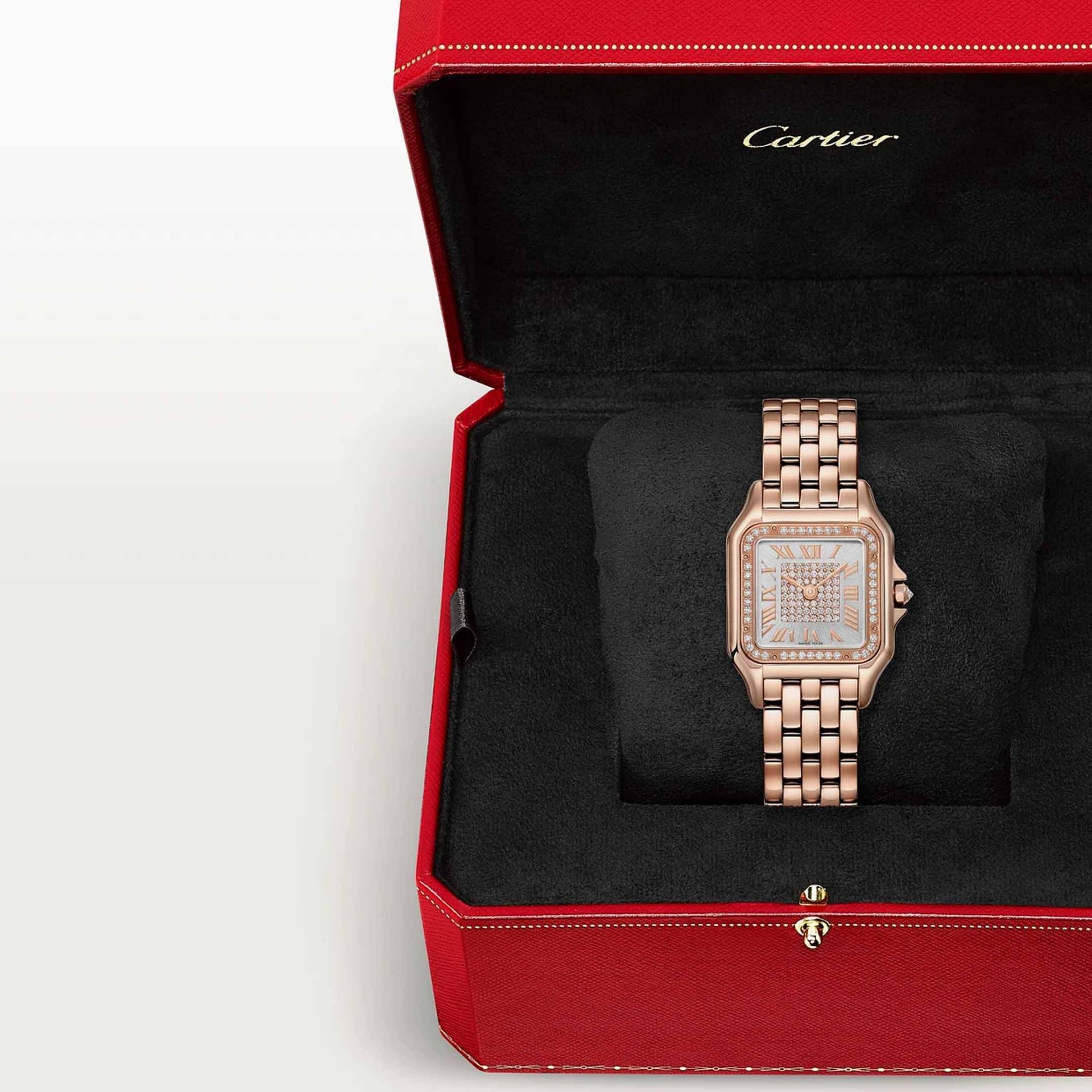 CARTIER Panthère De Cartier Modello Medio, Oro Rosa, Diamanti 36,5 x 26,7 MM WJPN0092