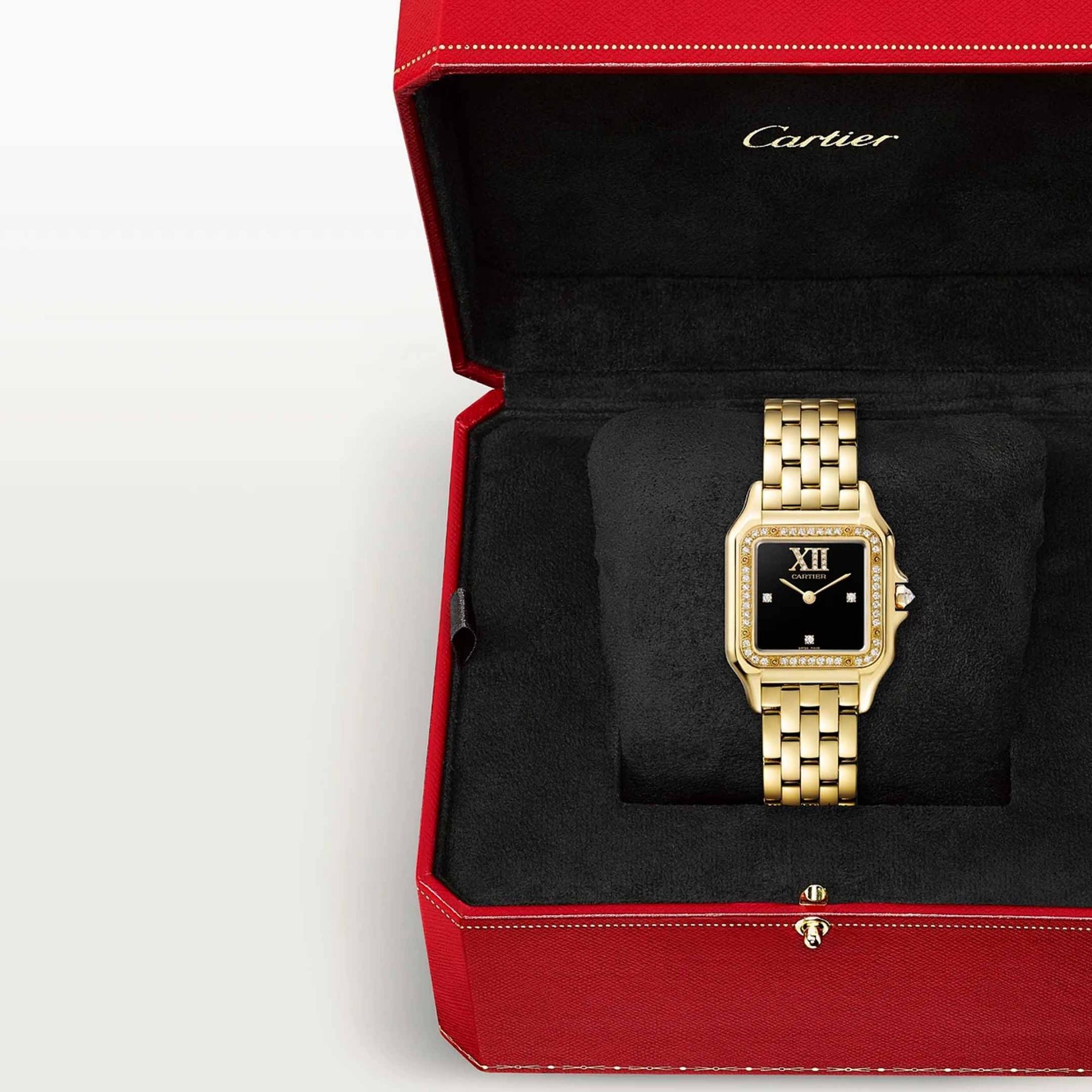 CARTIER Panthère De Cartier Modello Medio, Oro Giallo, Diamanti 36,5 x 26,7 MM WJPN0090
