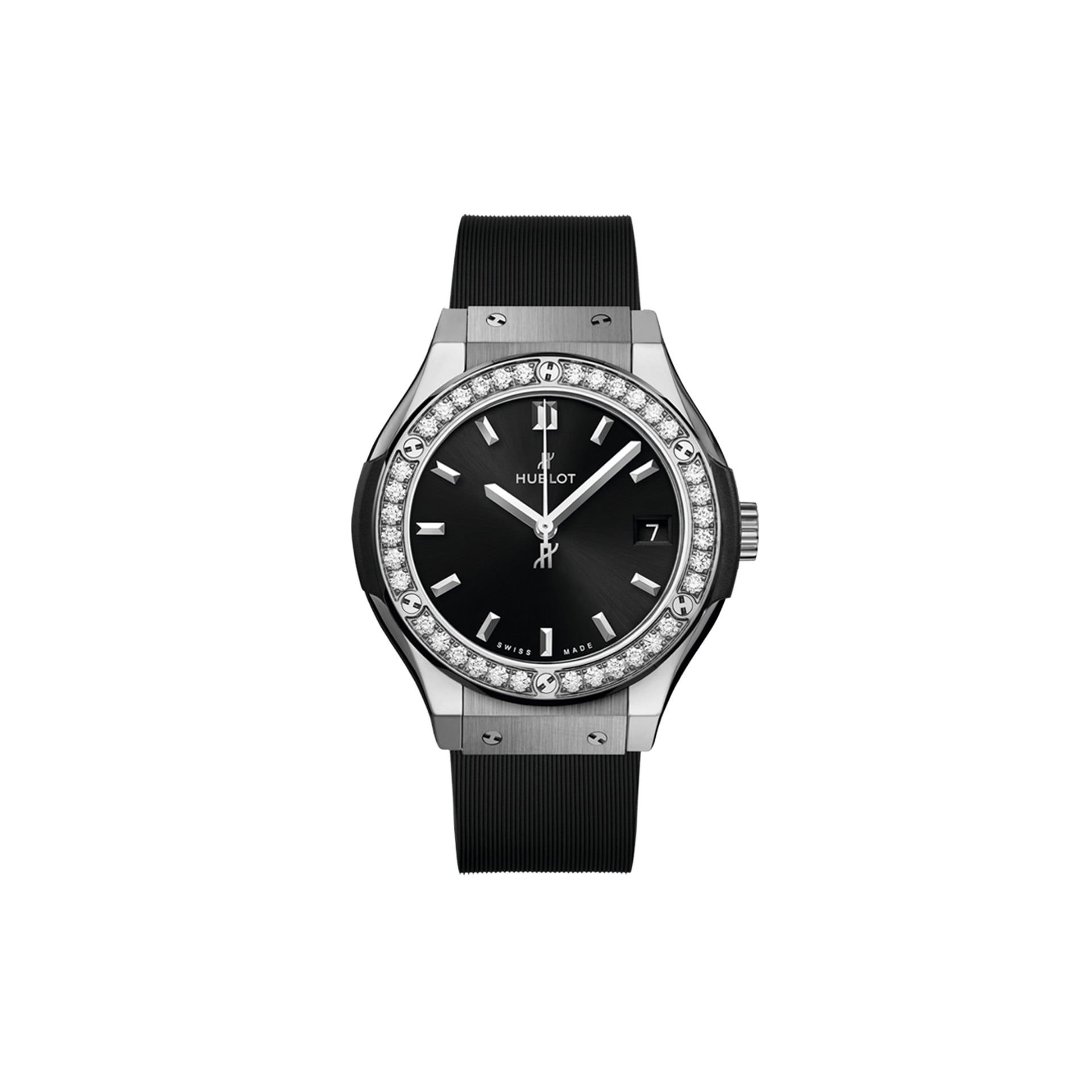 HUBLOT Classic Fusion Titanium Diamonds 33 MM 581.NX.1470.RX.1104