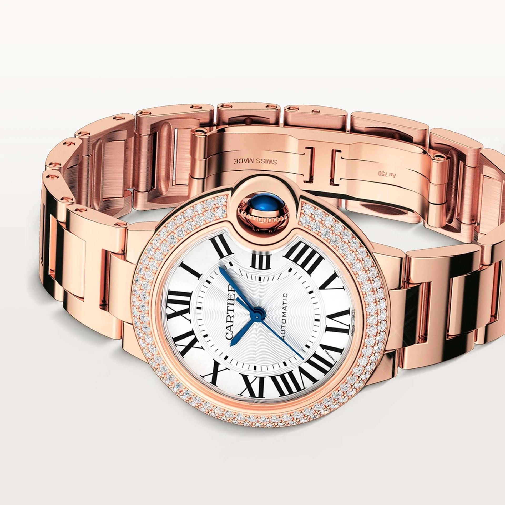 CARTIER Ballon Bleu De Cartier, Oro Rosa, Diamanti 33 MM WJBB0066