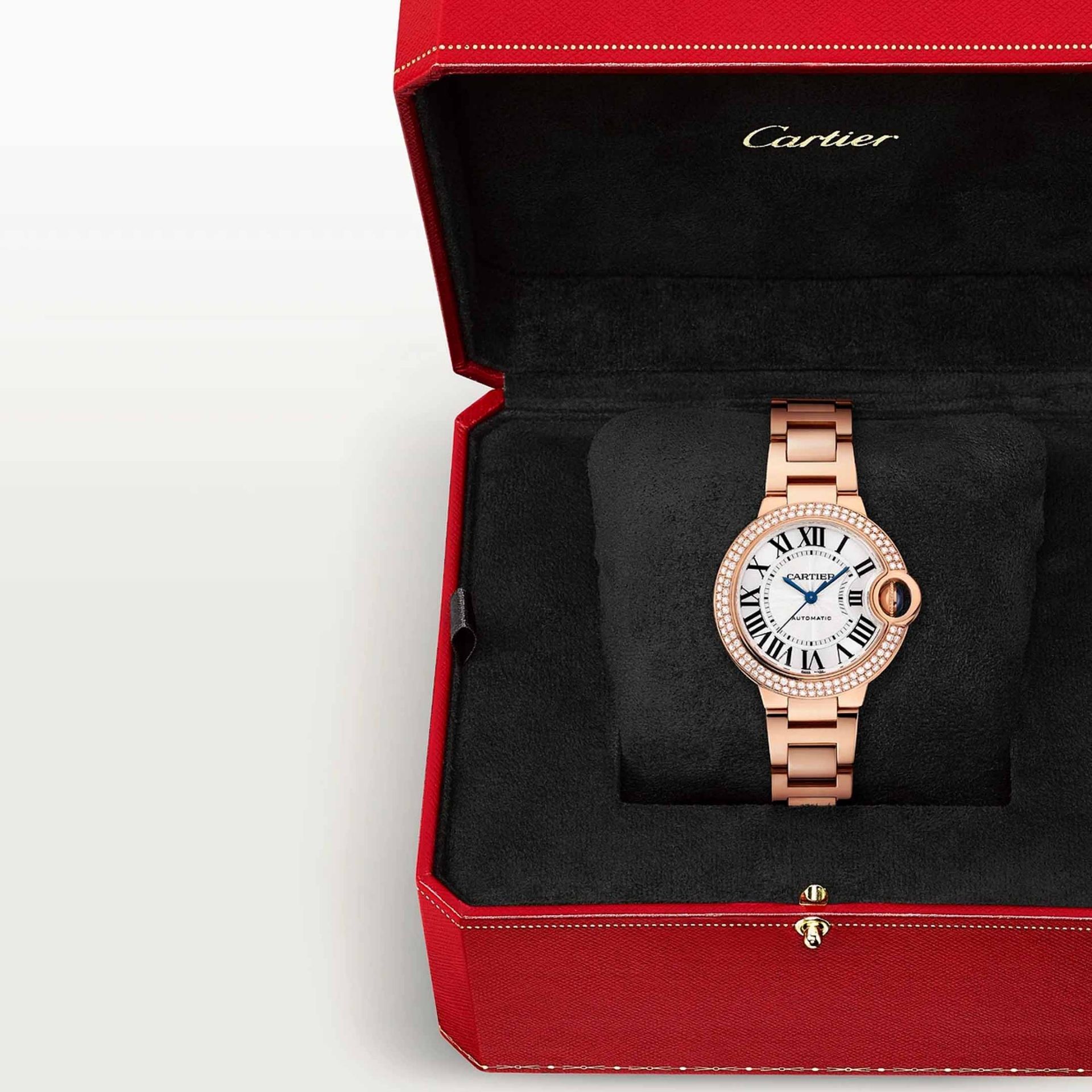 CARTIER Ballon Bleu De Cartier, Oro Rosa, Diamanti 33 MM WJBB0066