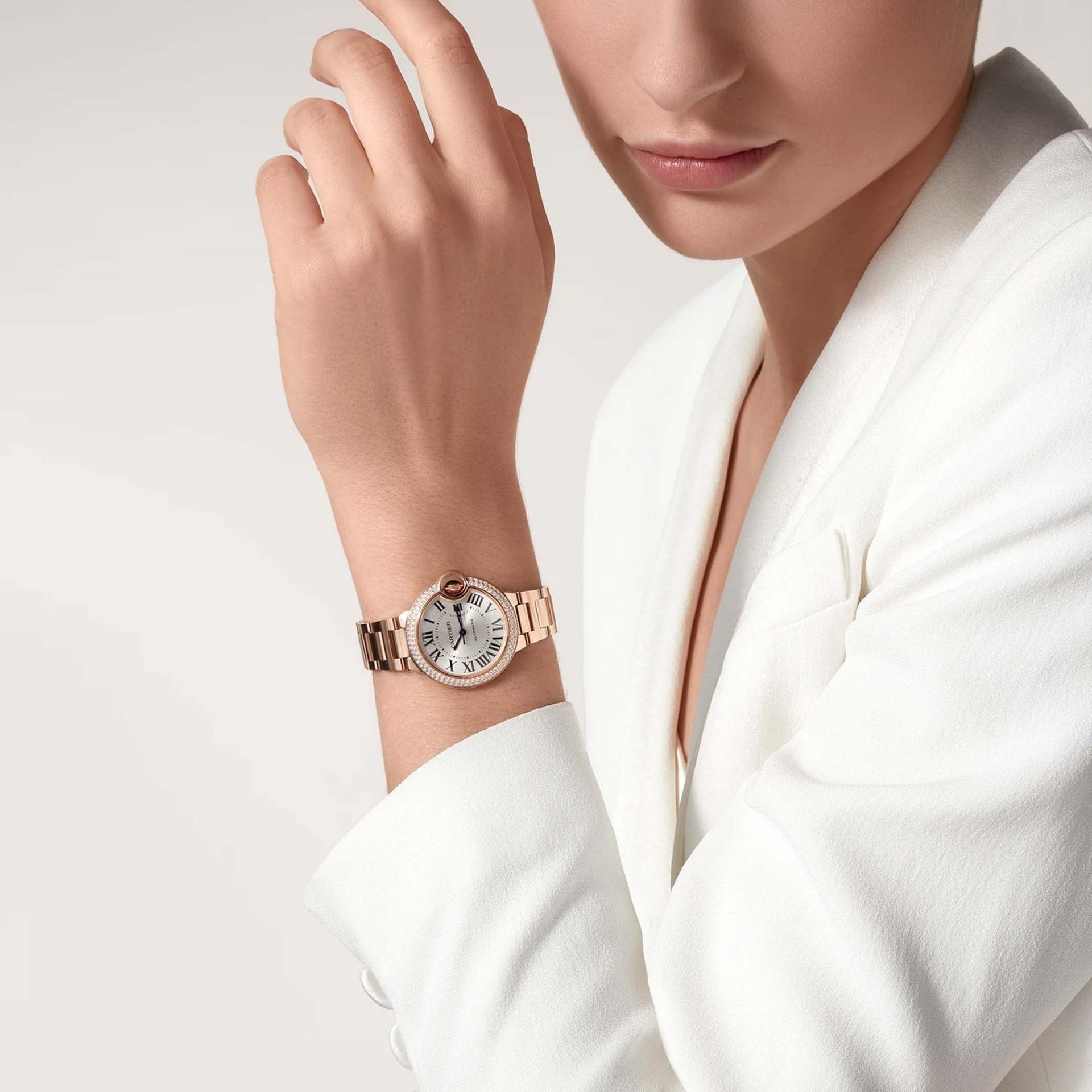 CARTIER Ballon Bleu De Cartier, Oro Rosa, Diamanti 33 MM WJBB0066