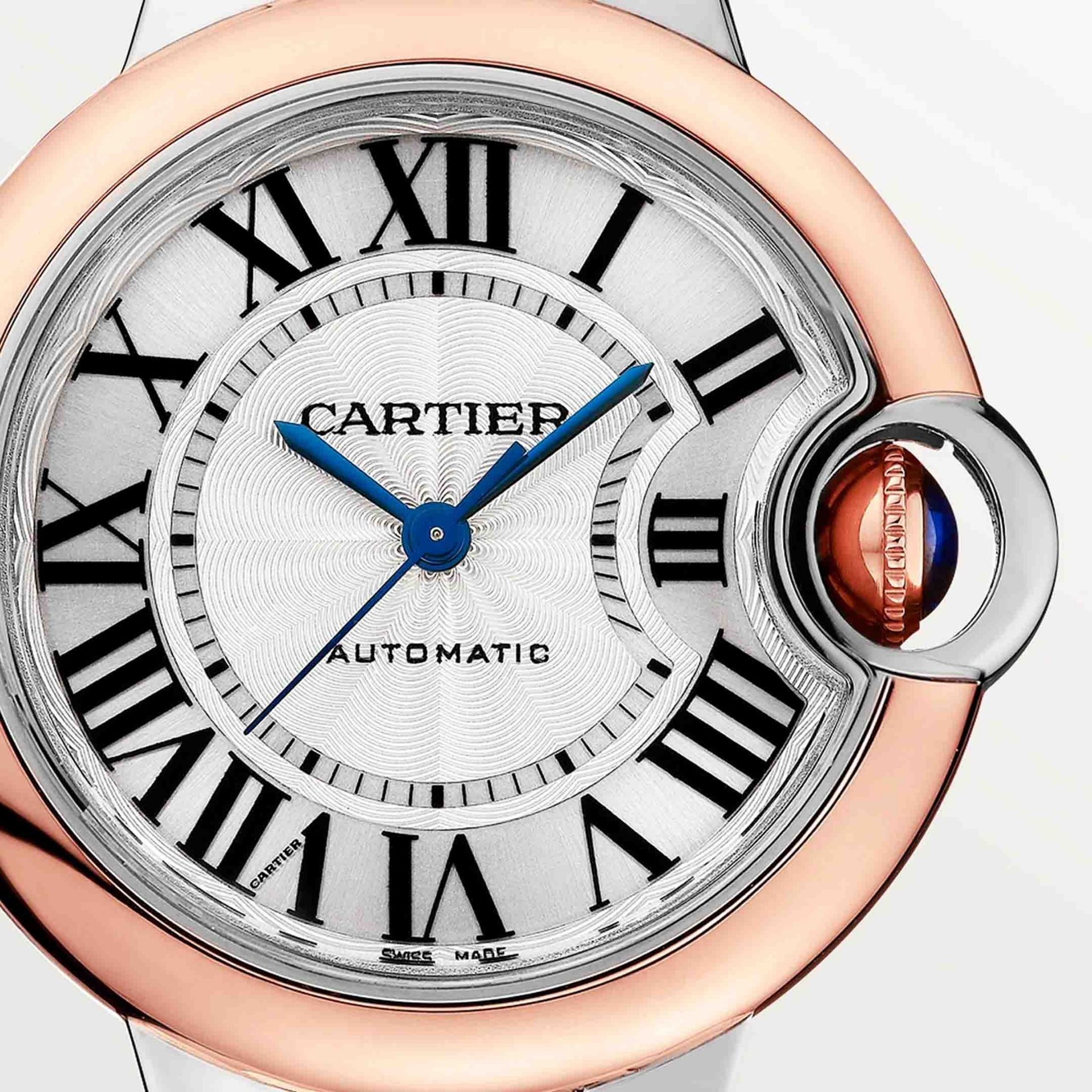 CARTIER Ballon Bleu De Cartier, Acciaio e Oro Rosa 33 MM W2BB0032