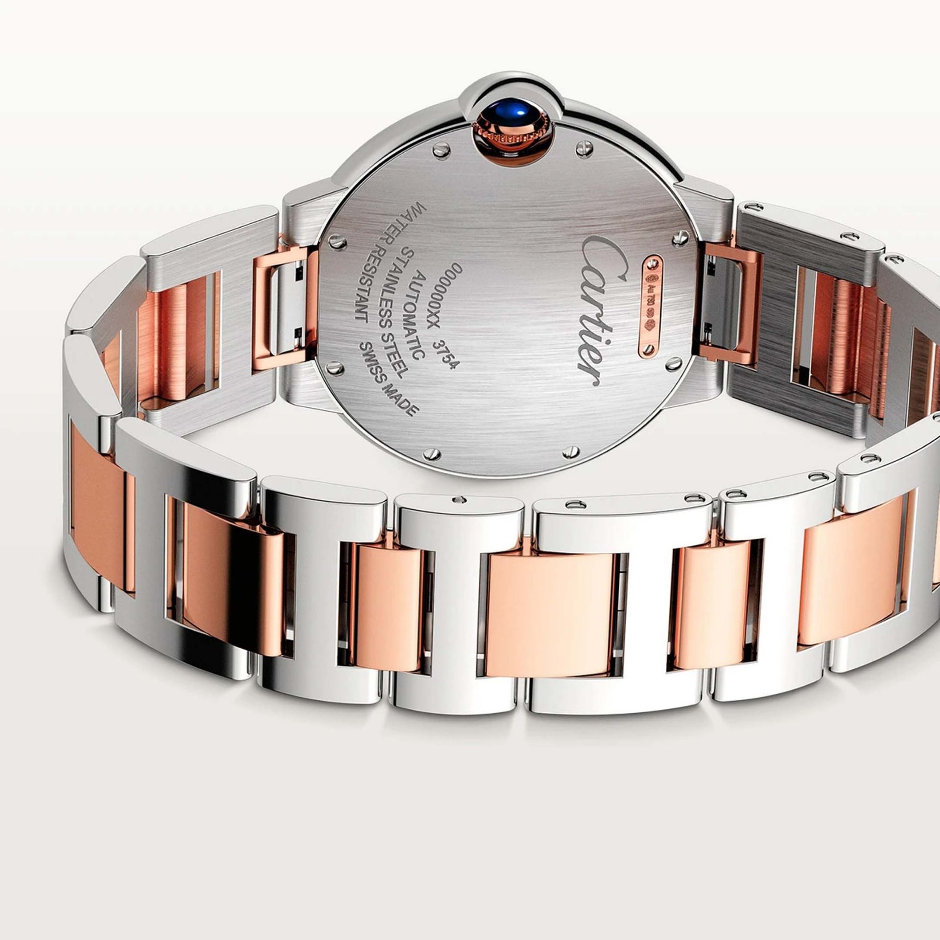 CARTIER Ballon Bleu De Cartier, Acciaio e Oro Rosa 36 MM W2BB0033