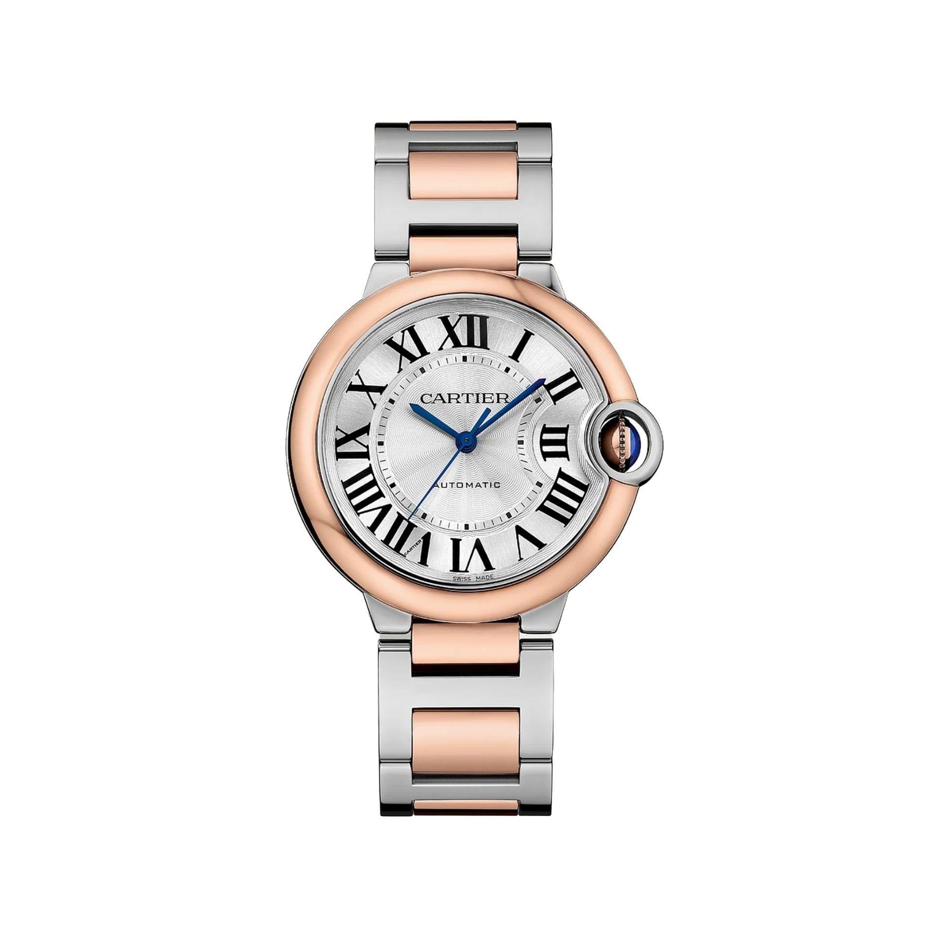 CARTIER Ballon Bleu De Cartier, Acciaio e Oro Rosa 36 MM W2BB0033