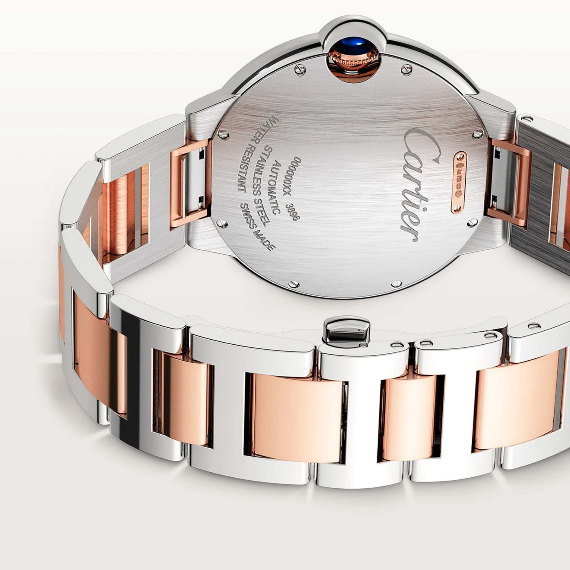 CARTIER Ballon Bleu De Cartier, Acciaio e Oro Rosa 42 MM W2BB0034