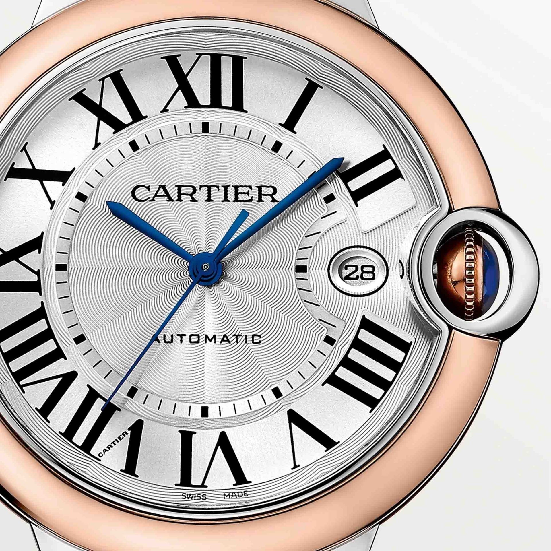 CARTIER Ballon Bleu De Cartier, Acciaio e Oro Rosa 42 MM W2BB0034