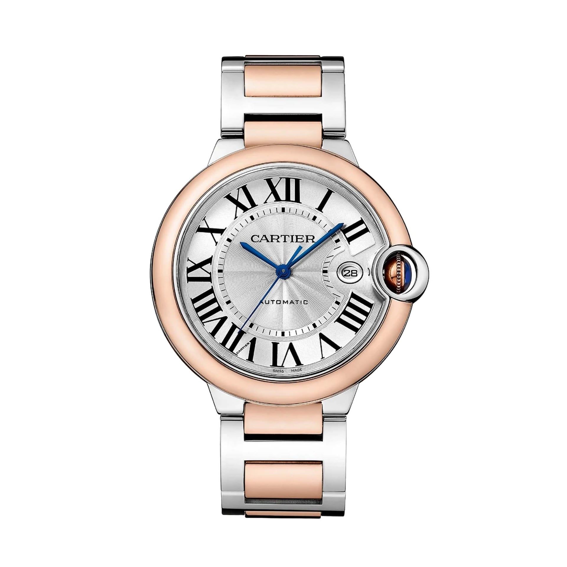 CARTIER Ballon Bleu De Cartier, Acciaio e Oro Rosa 42 MM W2BB0034