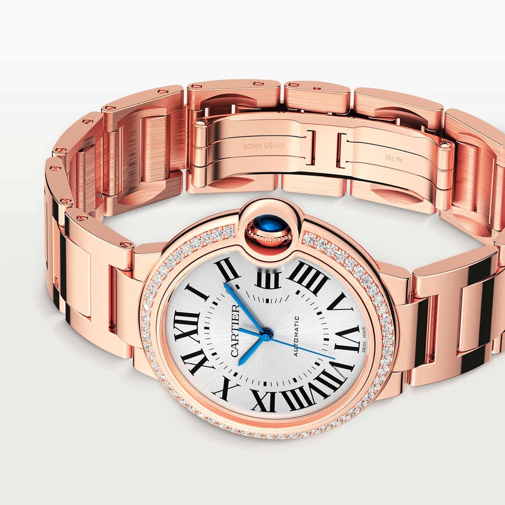 CARTIER Ballon Bleu De Cartier, Oro Rosa, Diamanti 36 MM WJBB0064