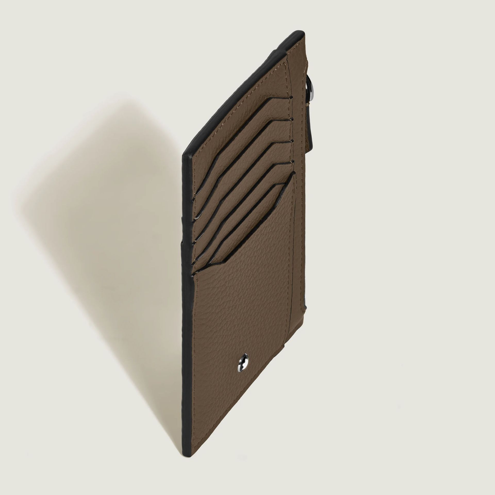 MONTBLANC Portacarte Grain con Cerniera 8 Scomparti Marrone  220223