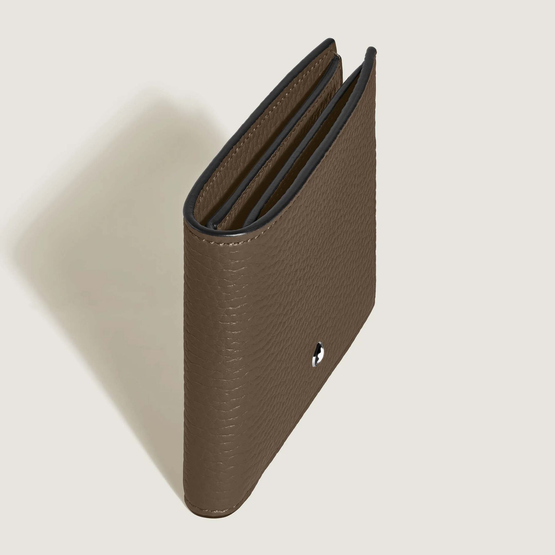 MONTBLANC Portafoglio Grain 6 Scomparti Marrone  220199