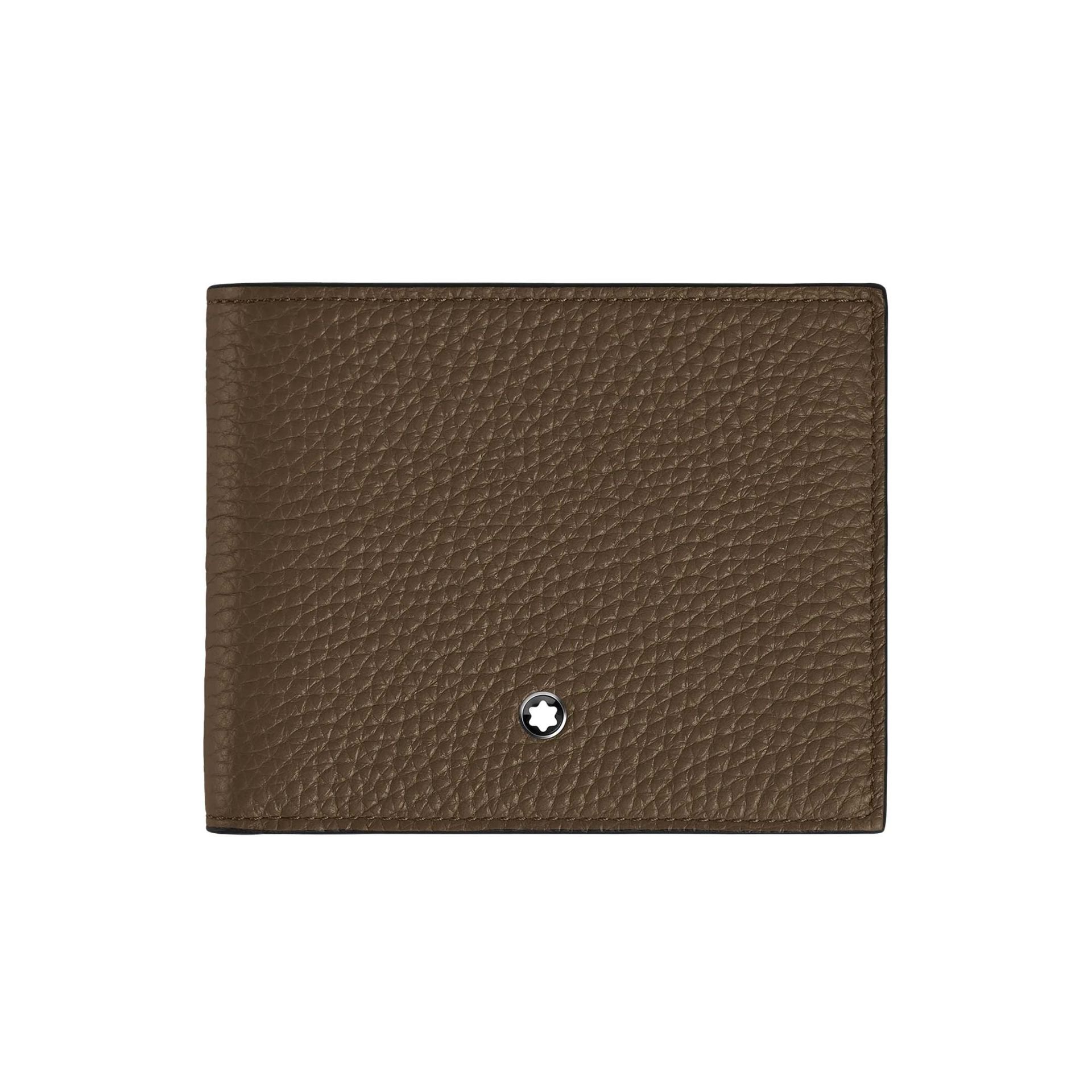 MONTBLANC Portafoglio Grain 6 Scomparti Marrone  220199