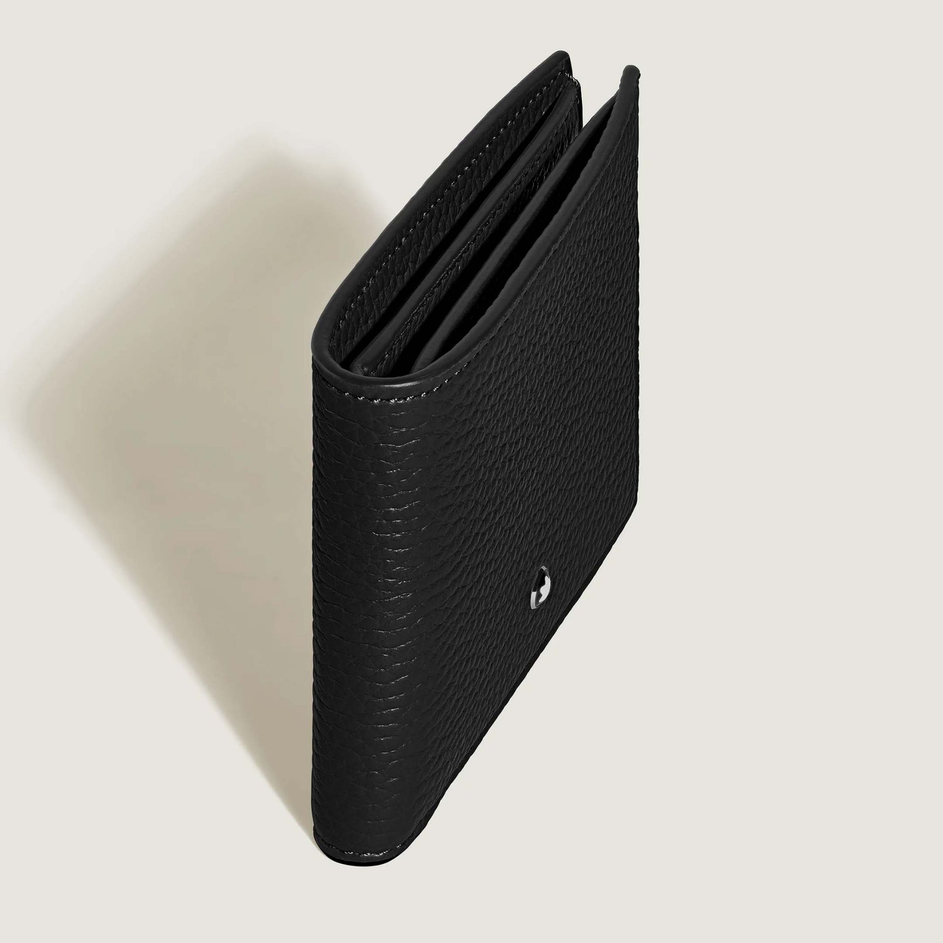 MONTBLANC Portafoglio Grain 6 Scomparti Nero  220198