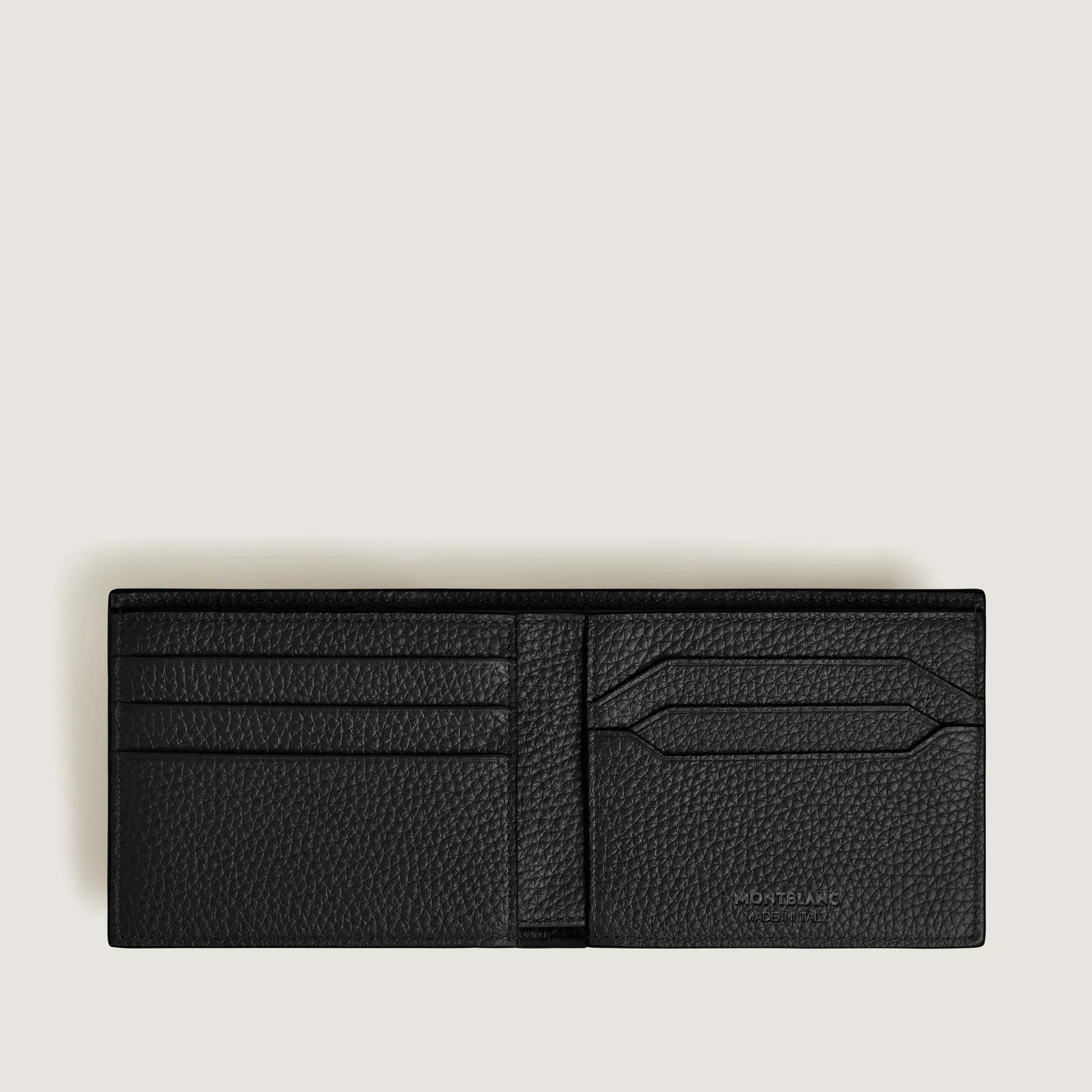 MONTBLANC Portafoglio Grain 6 Scomparti Nero  220198