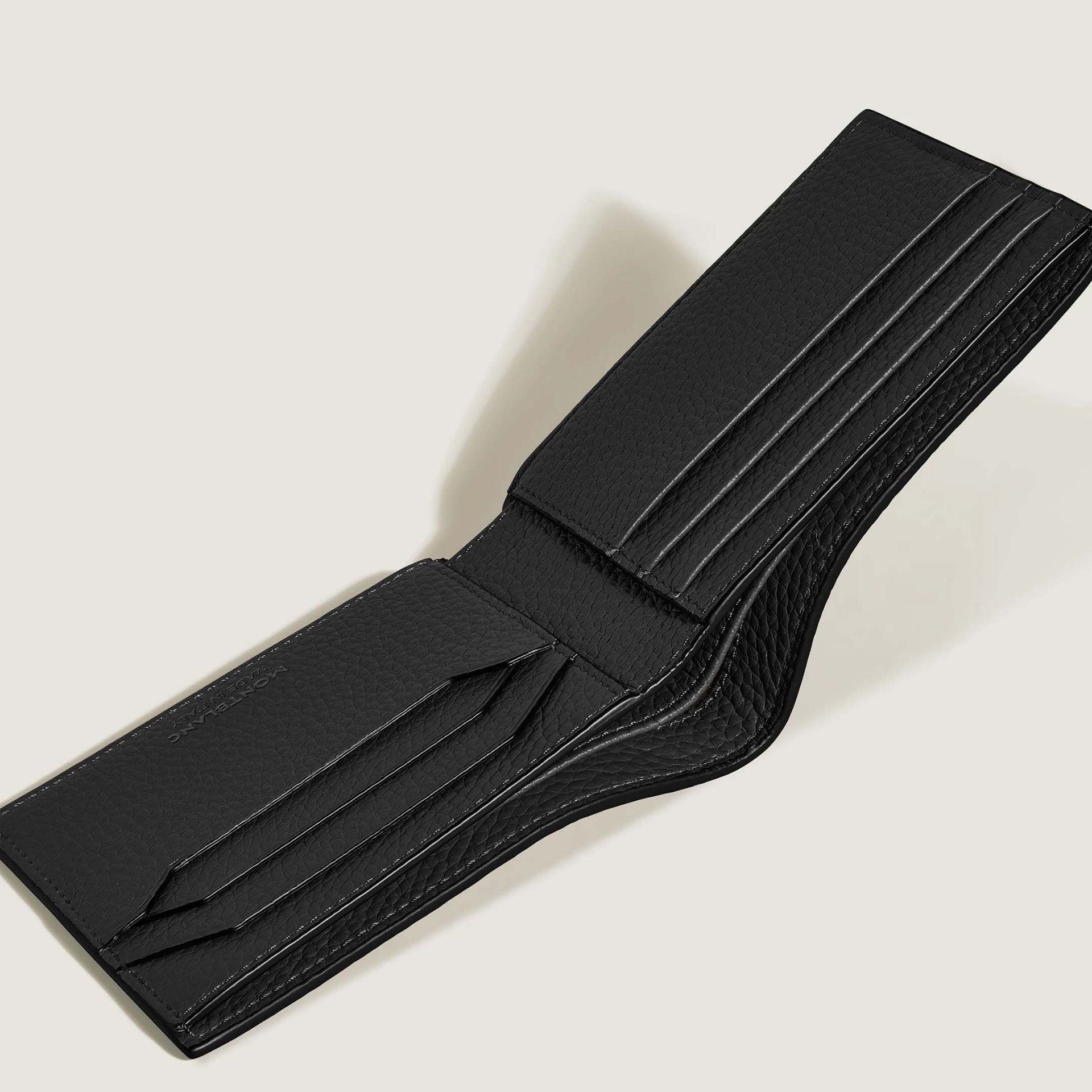MONTBLANC Portafoglio Grain 6 Scomparti Nero  220198