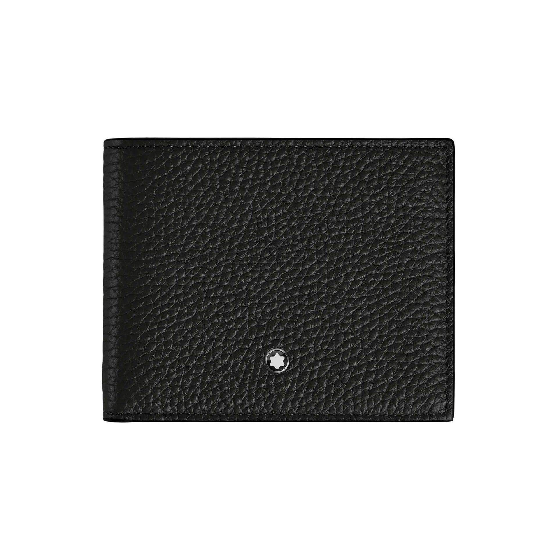 MONTBLANC Portafoglio Grain 6 Scomparti Nero  220198