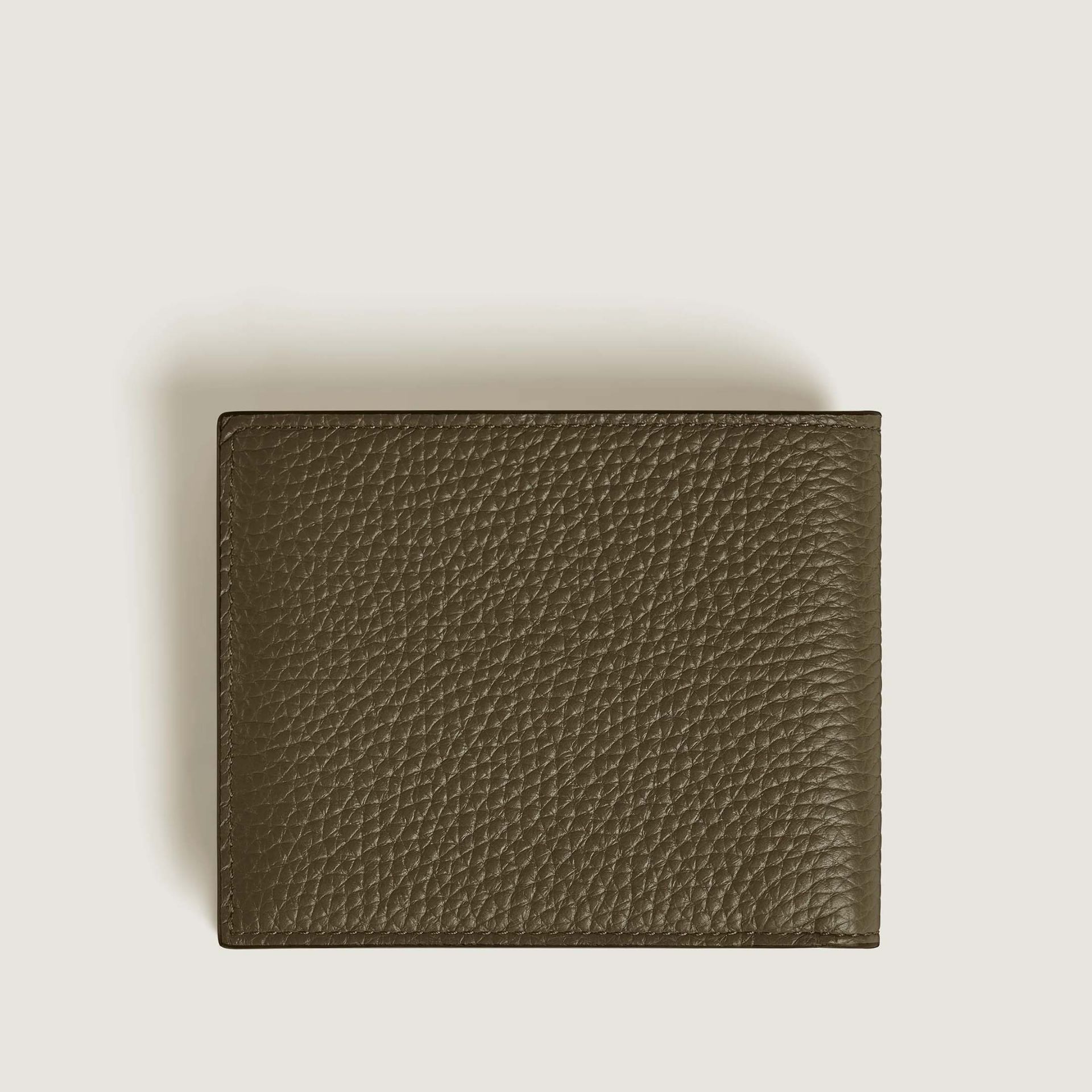 MONTBLANC Portafoglio Grain 4 Scomparti Verde Kaki con Portamonete   220216