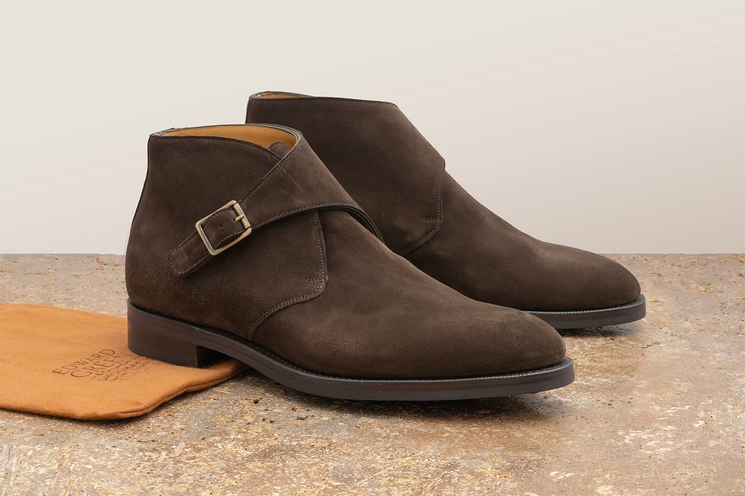 Edward Green Ravenstone - Stivaletto Alla Caviglia Con Fibbia - Mocca  RAVENSTONE